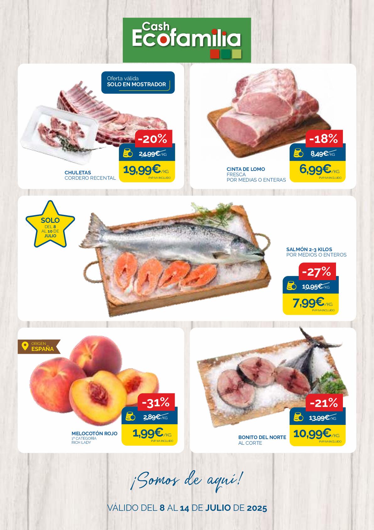 Ofertas semanales Cash Ecofamilia. Página 01