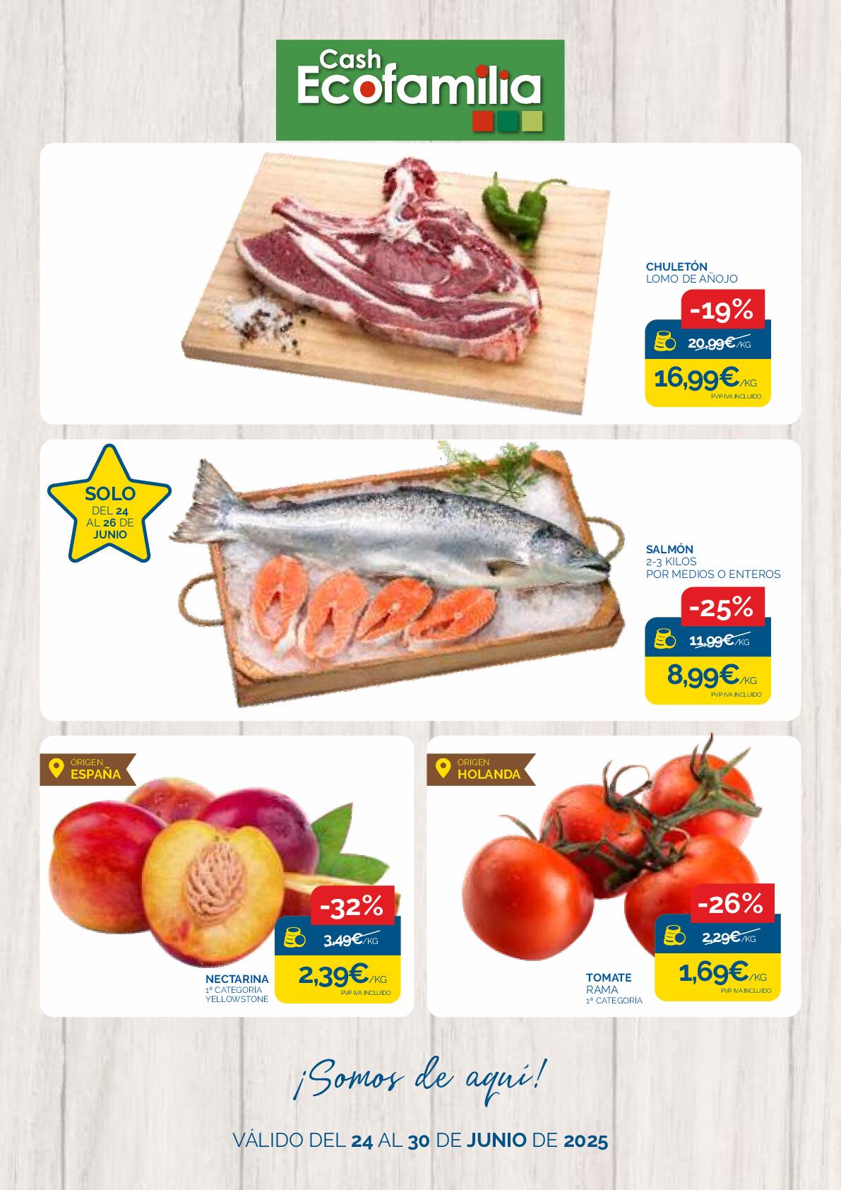 Ofertas semanales Cash Ecofamilia. Página 01