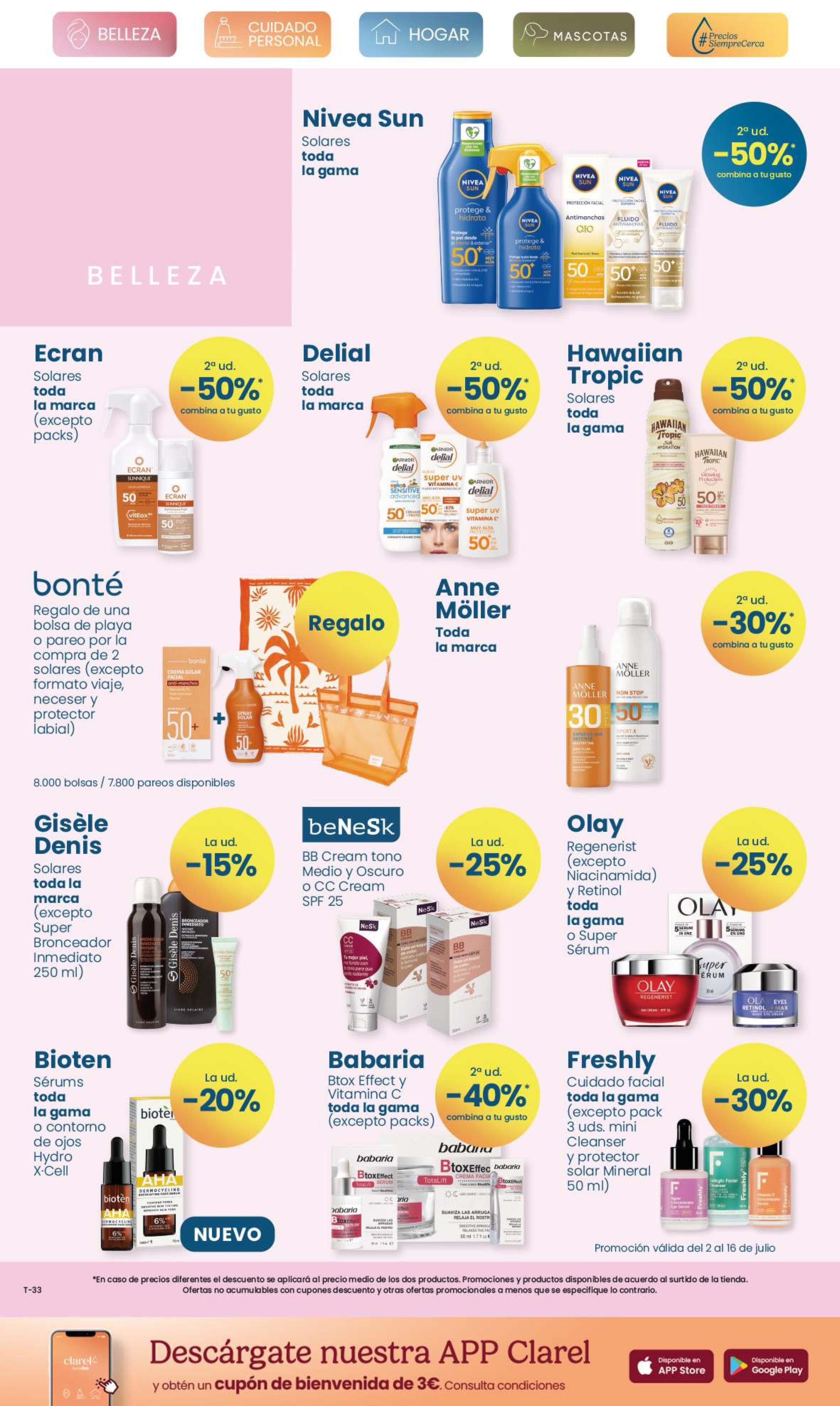 Ofertas del 2 al 22 de julio Clarel. Página 02