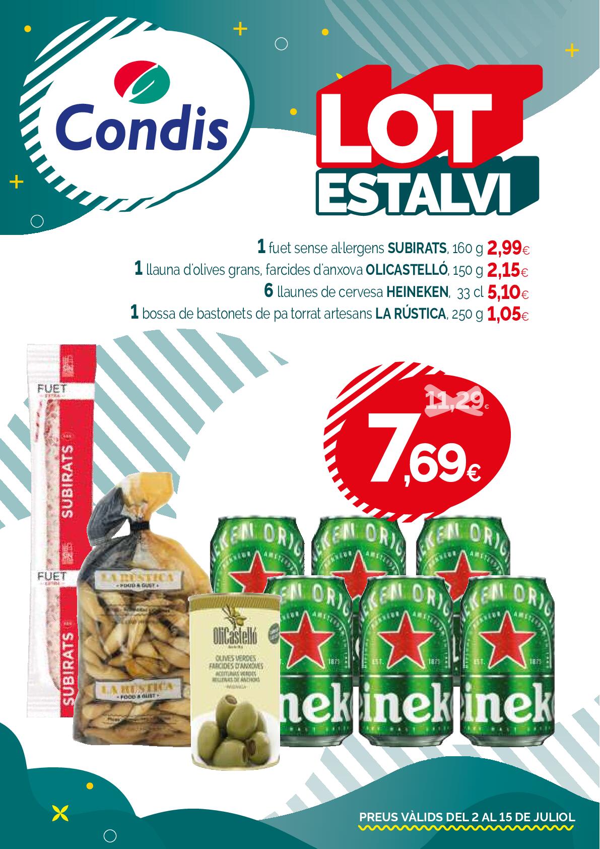 Lote ahorro Condis. Página 01