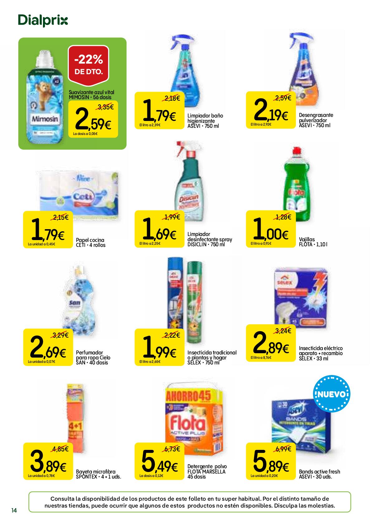 Más ofertas, más ahorro Dialprix. Página 14