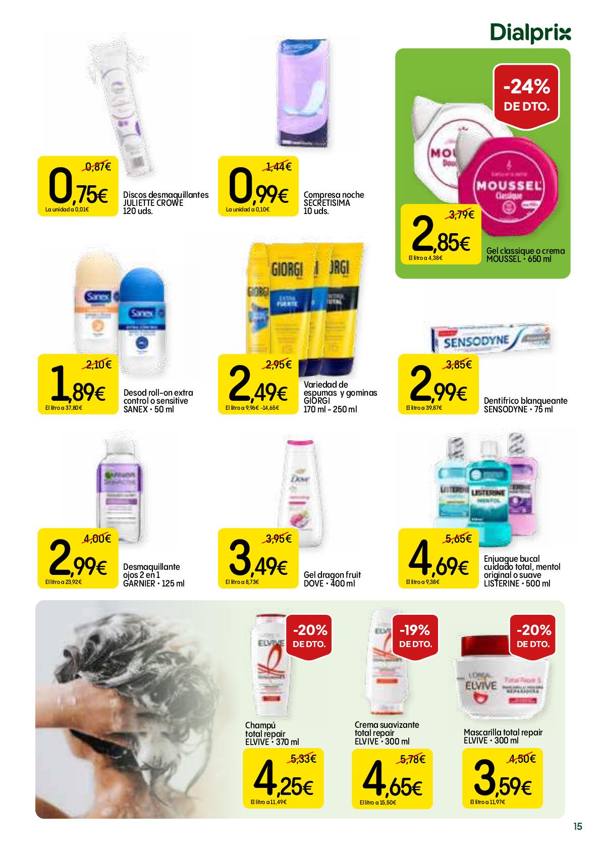 Más ofertas, más ahorro Dialprix. Página 15