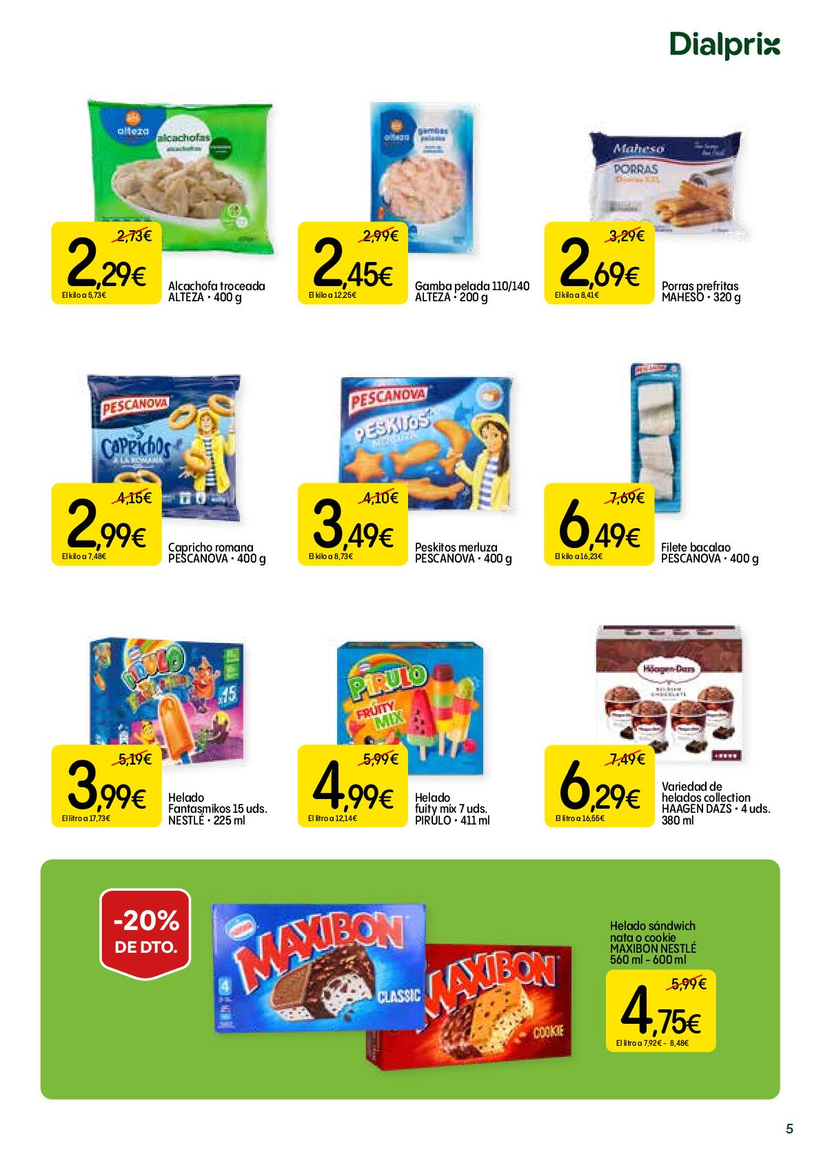 Ofertas alimentación Dialprix. Página 05