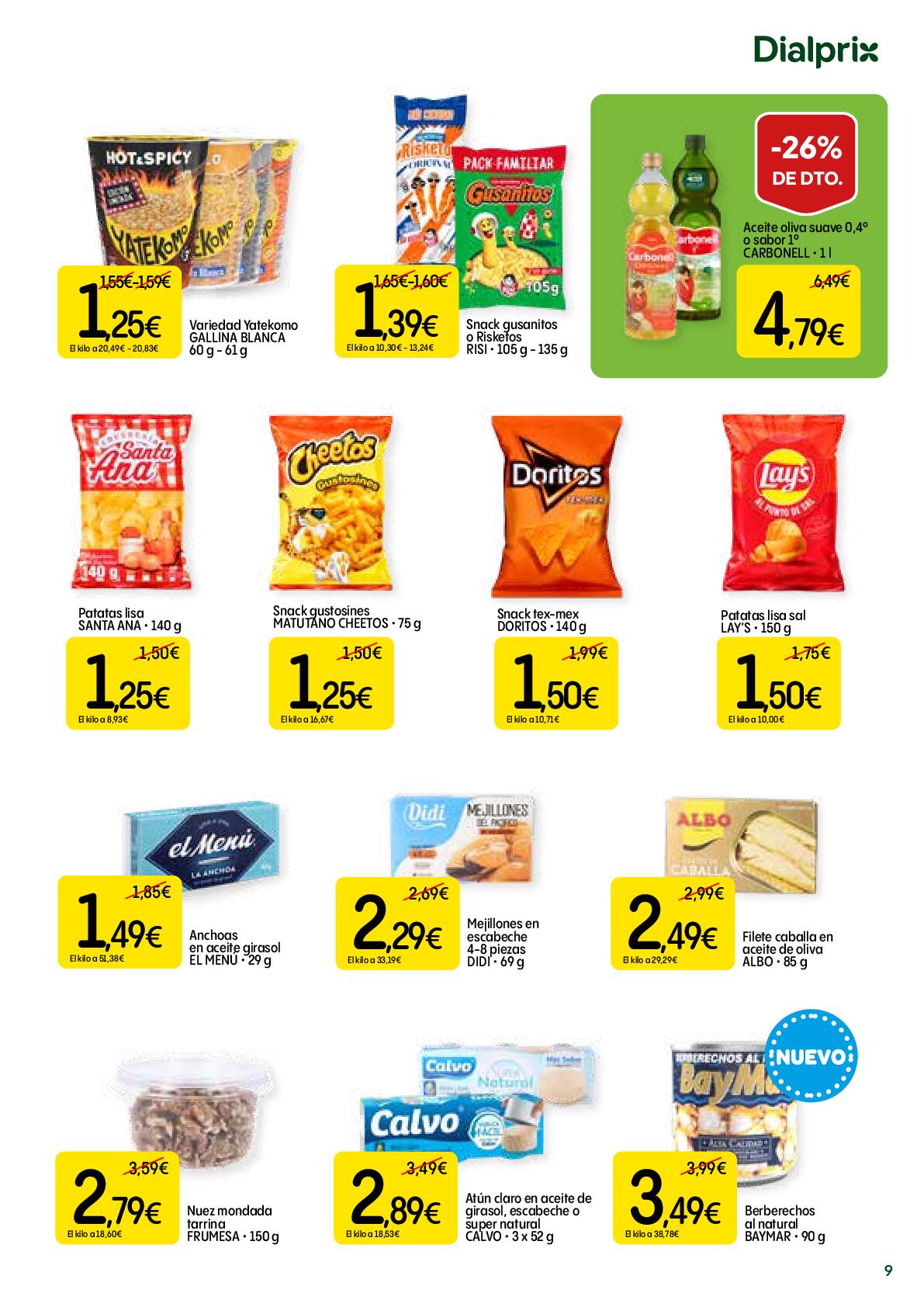 Ofertas alimentación Dialprix. Página 09