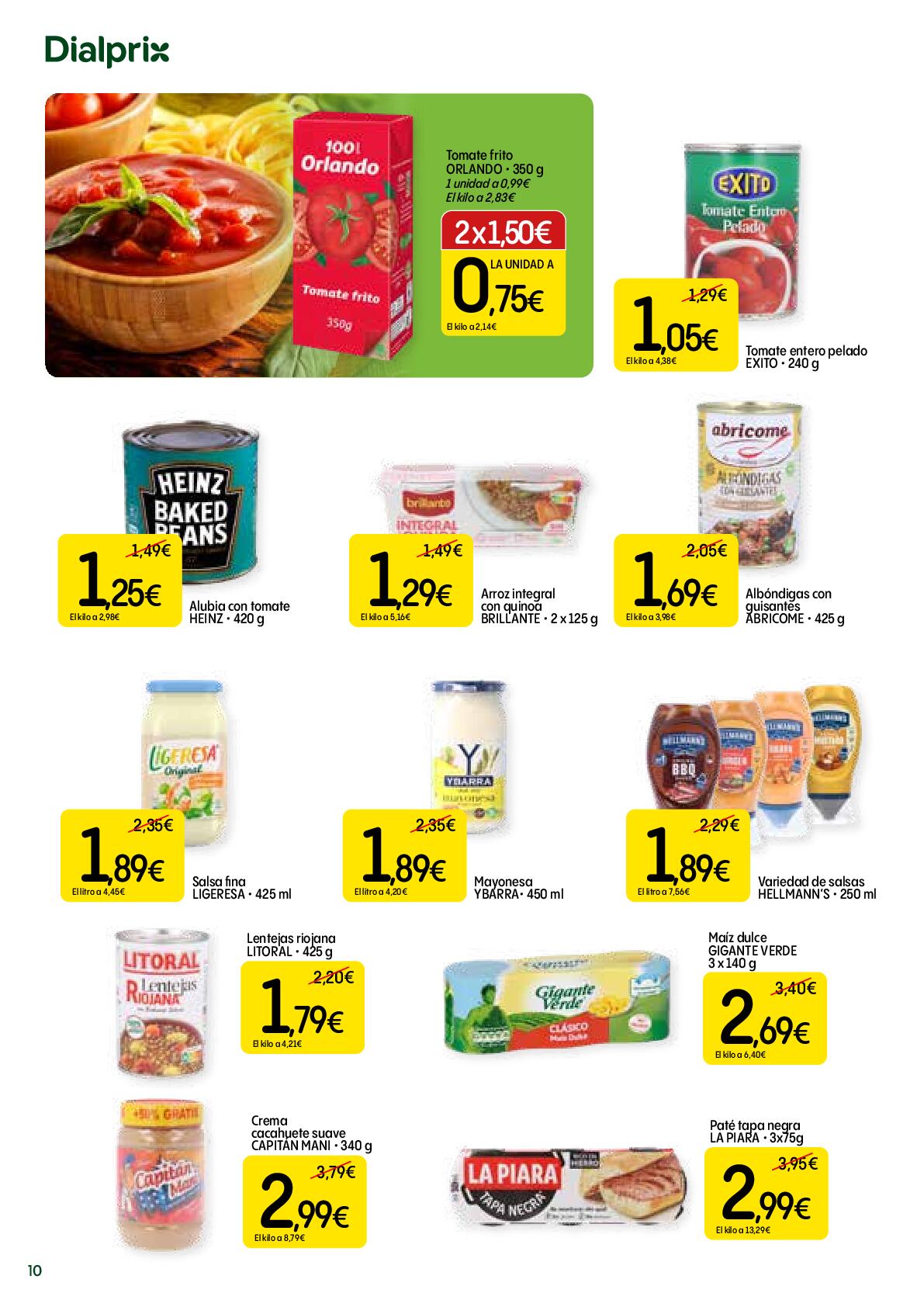 Ofertas alimentación Dialprix. Página 10