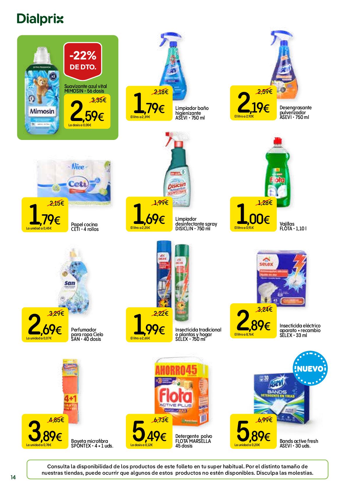 Ofertas alimentación Dialprix. Página 14