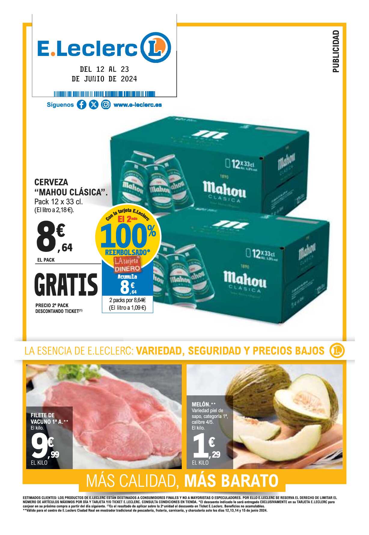 Catálogo de ofertas E. Leclerc. Página 01