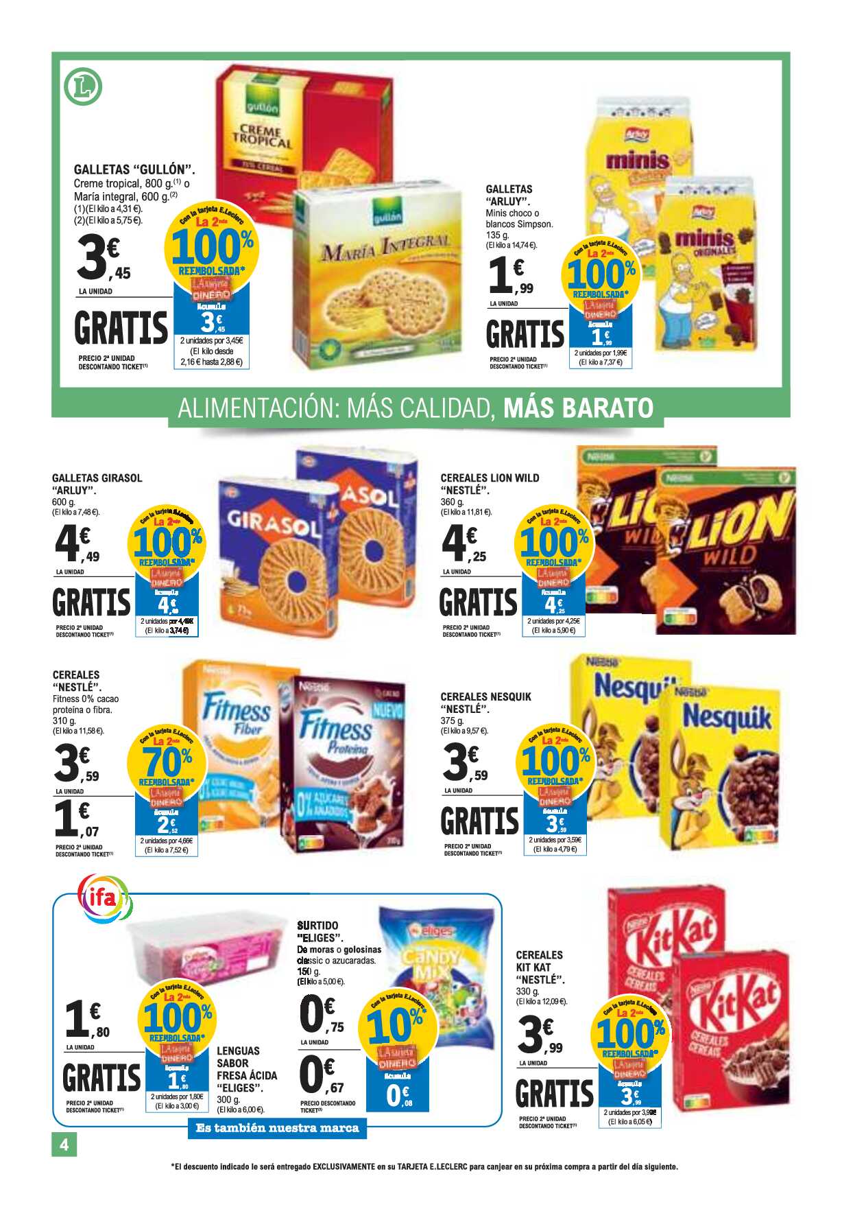 Catálogo de ofertas E. Leclerc. Página 04