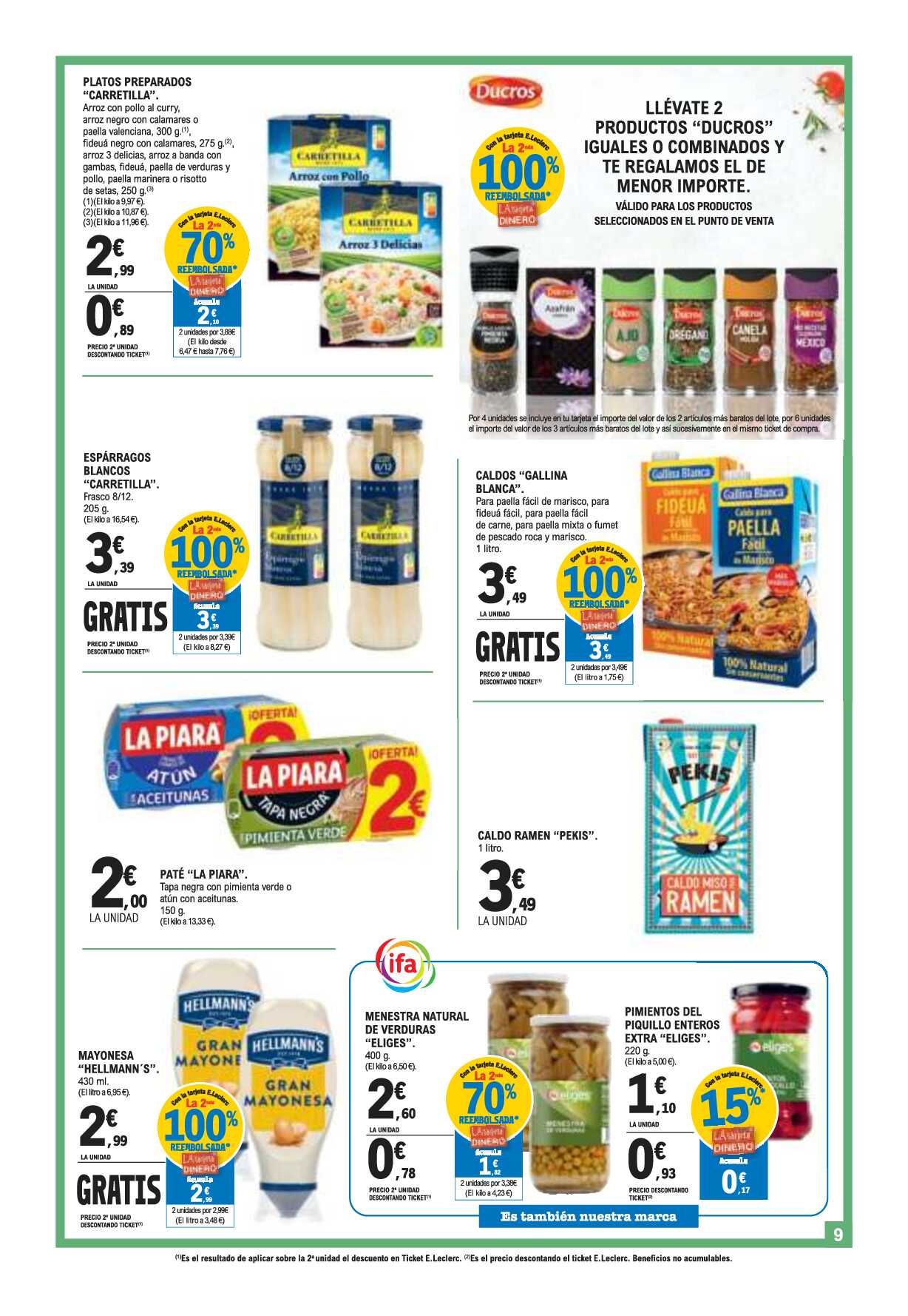 Catálogo de ofertas E. Leclerc. Página 09