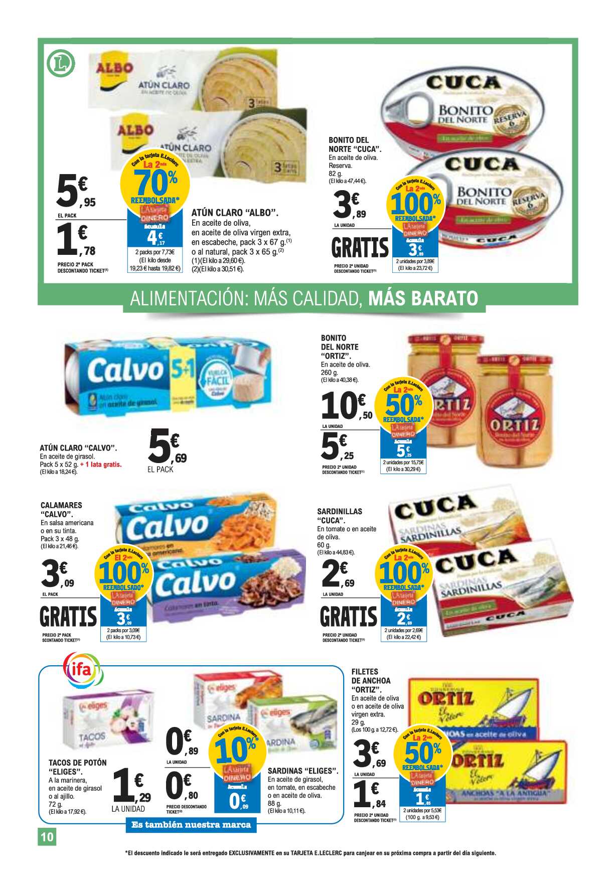 Catálogo de ofertas E. Leclerc. Página 10