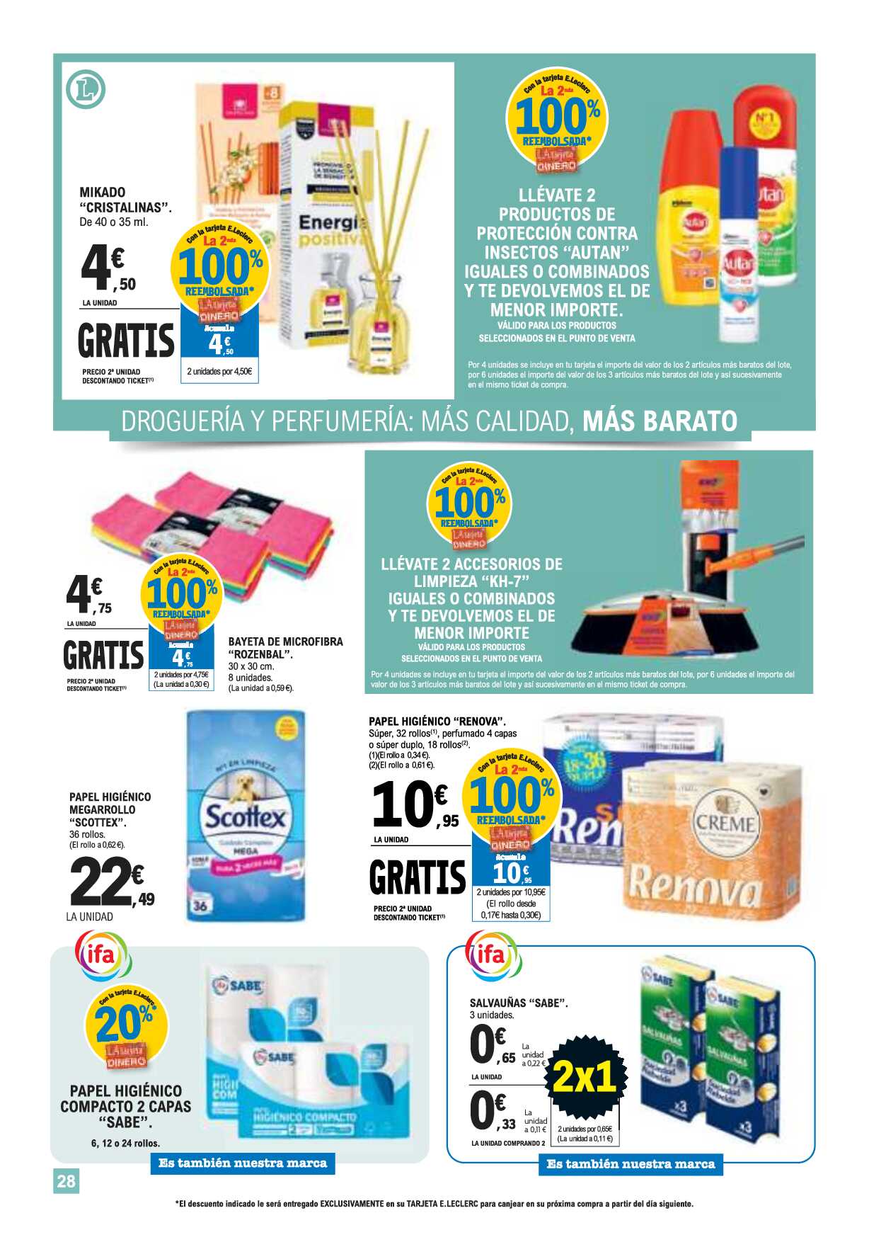 Catálogo de ofertas E. Leclerc. Página 28