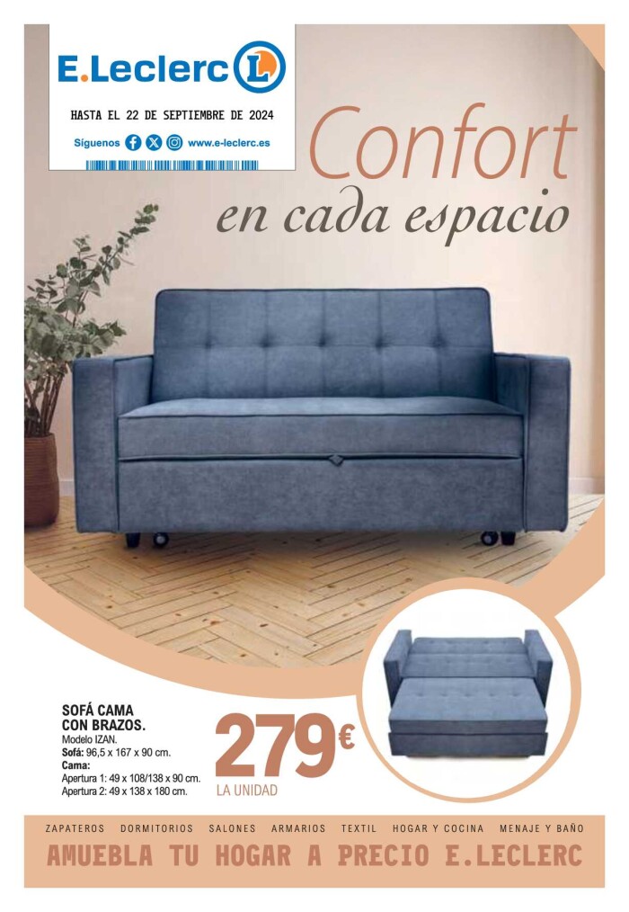 Especial muebles E. Leclerc. Página de portada