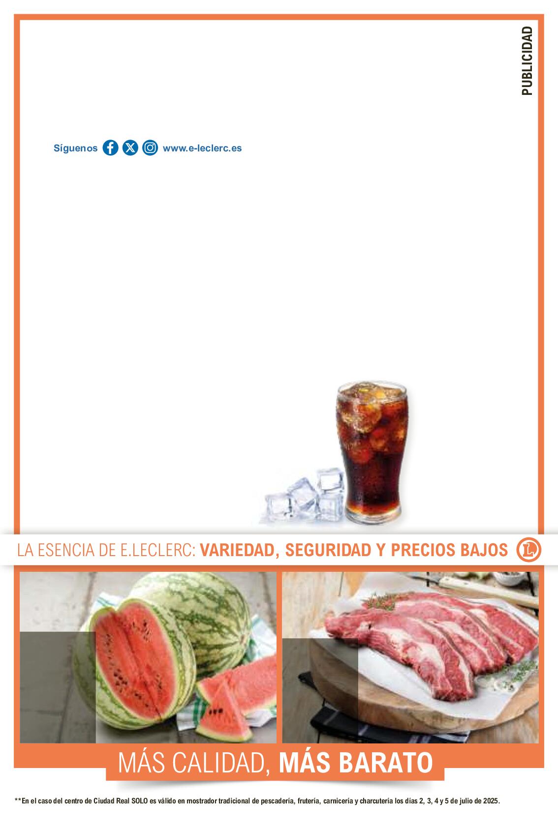 Más calidad, más barato E. Leclerc. Página 01