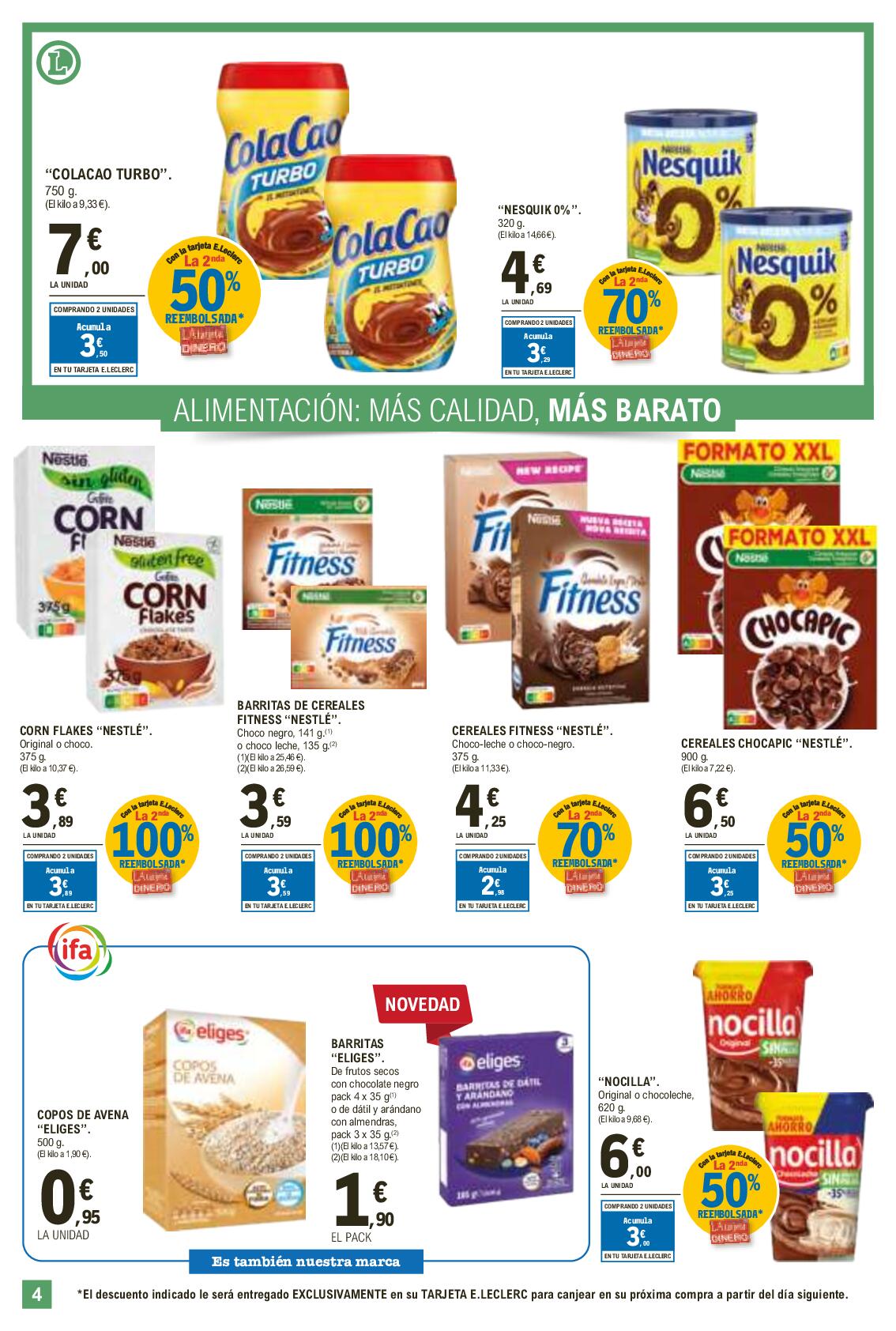 Más calidad, más barato E. Leclerc. Página 04
