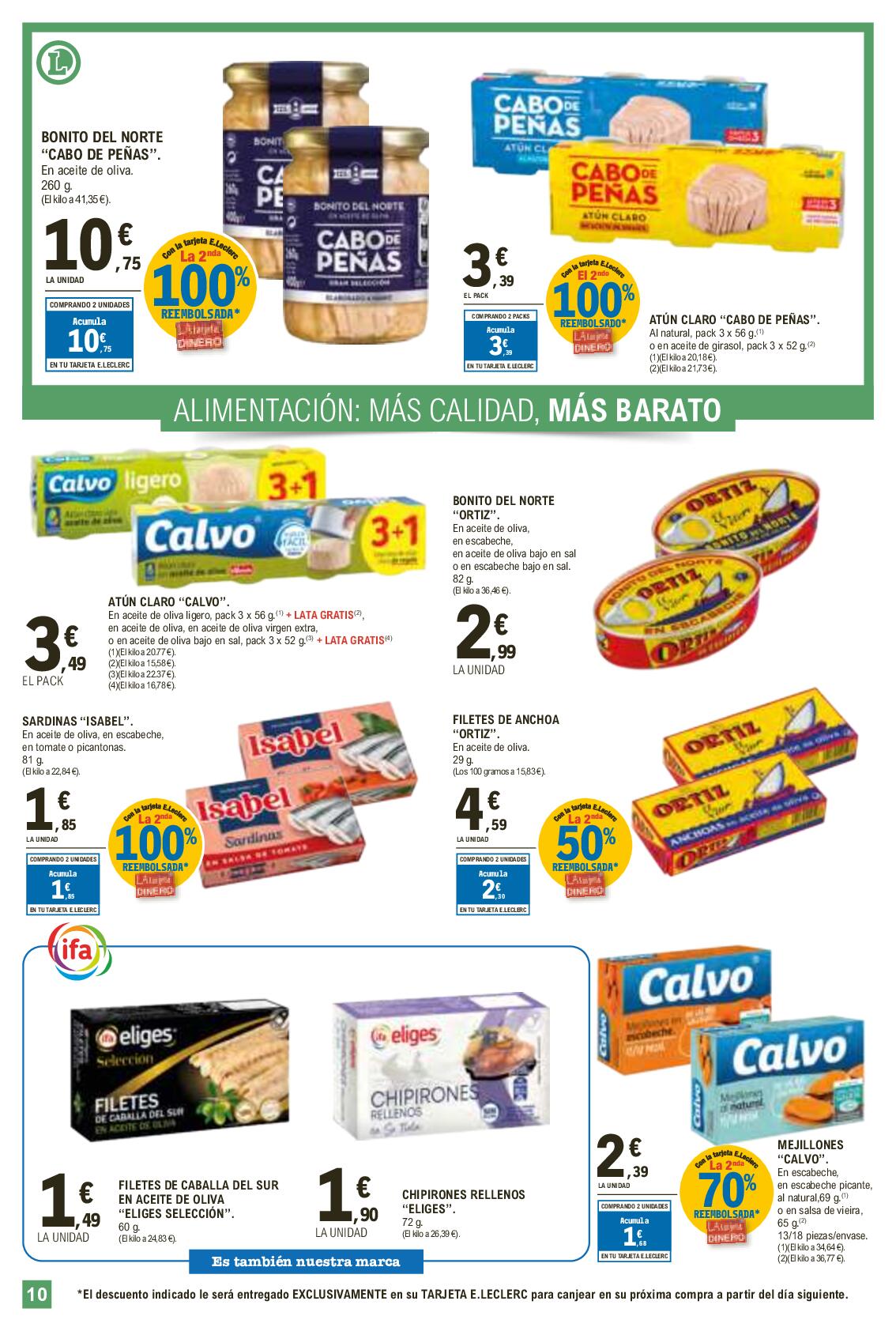 Más calidad, más barato E. Leclerc. Página 10