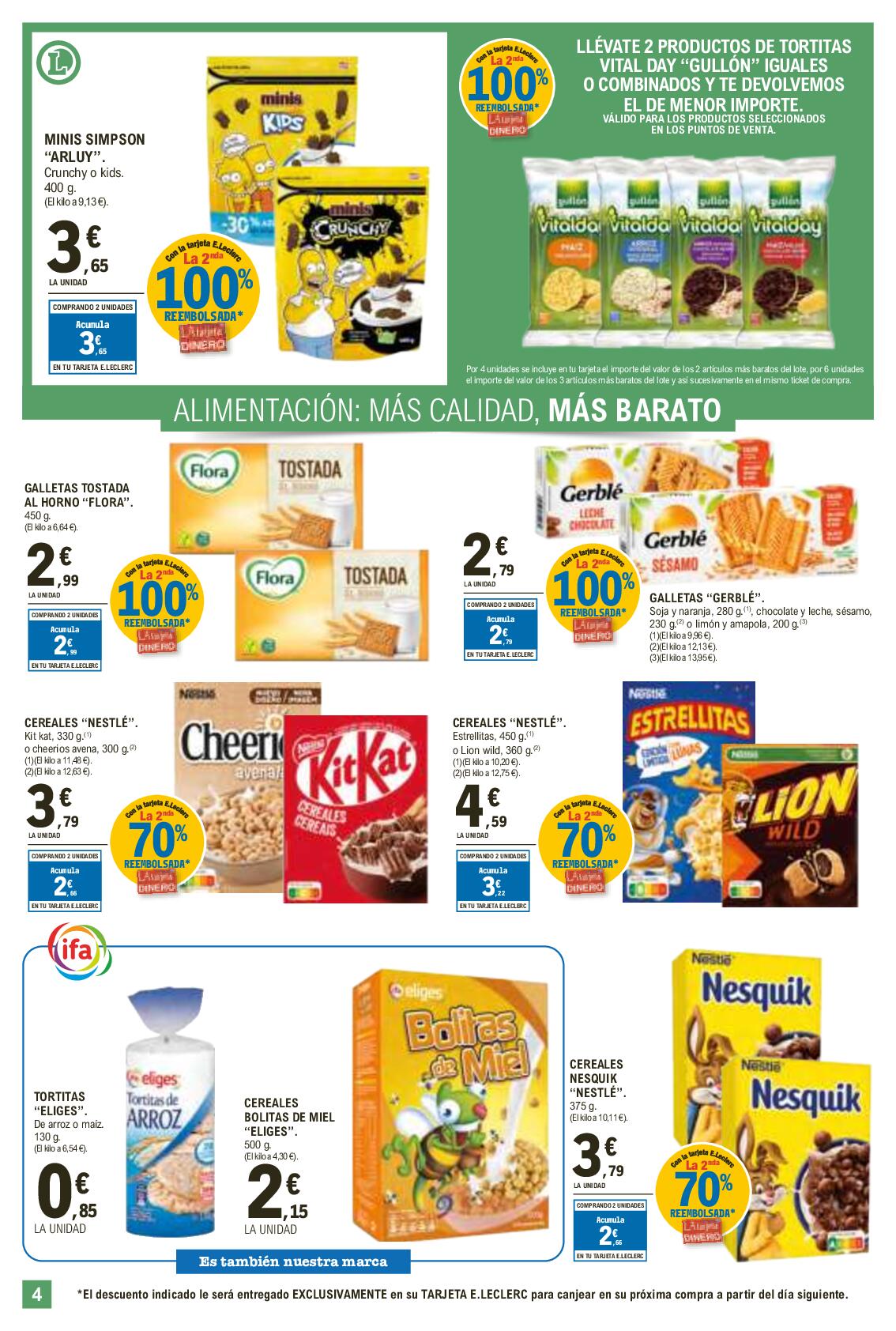 Más calidad, más barato E. Leclerc. Página 04