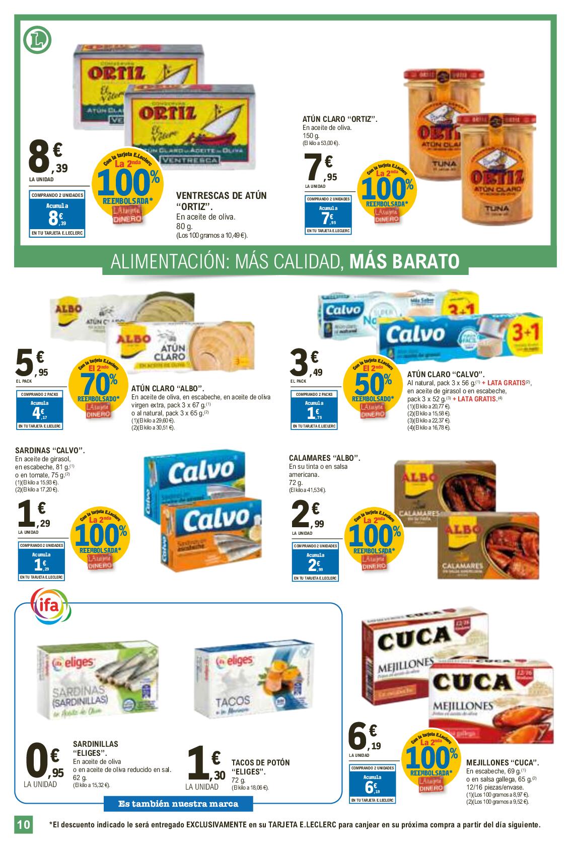Más calidad, más barato E. Leclerc. Página 10