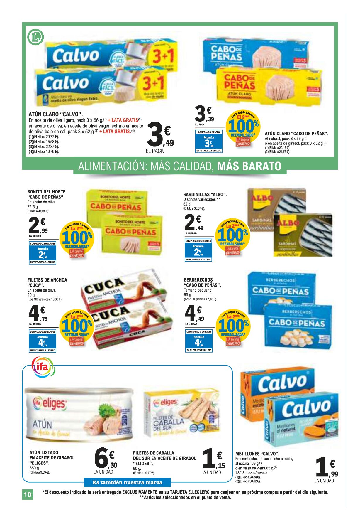 Nuevo folleto E. Leclerc. Página 10