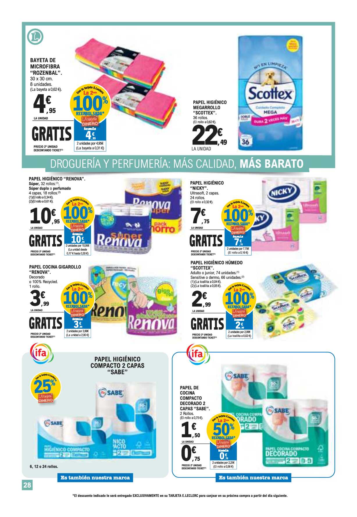 Ofertas supermercado E. Leclerc. Página 28