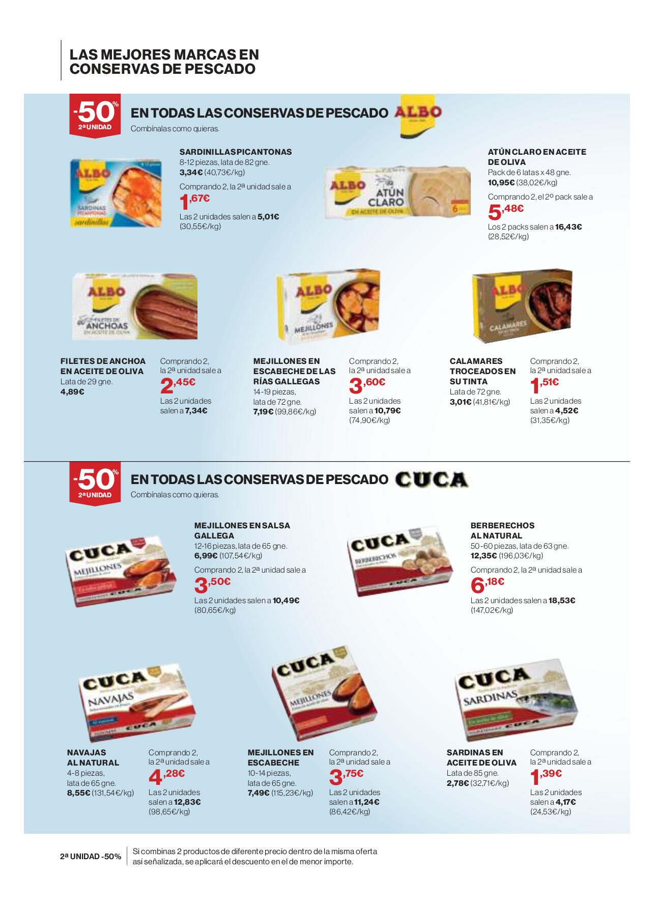Conservas de pescado El Corte Inglés. Página 02