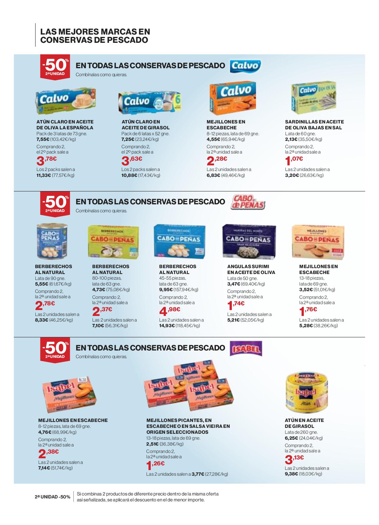 Conservas de pescado El Corte Inglés. Página 04