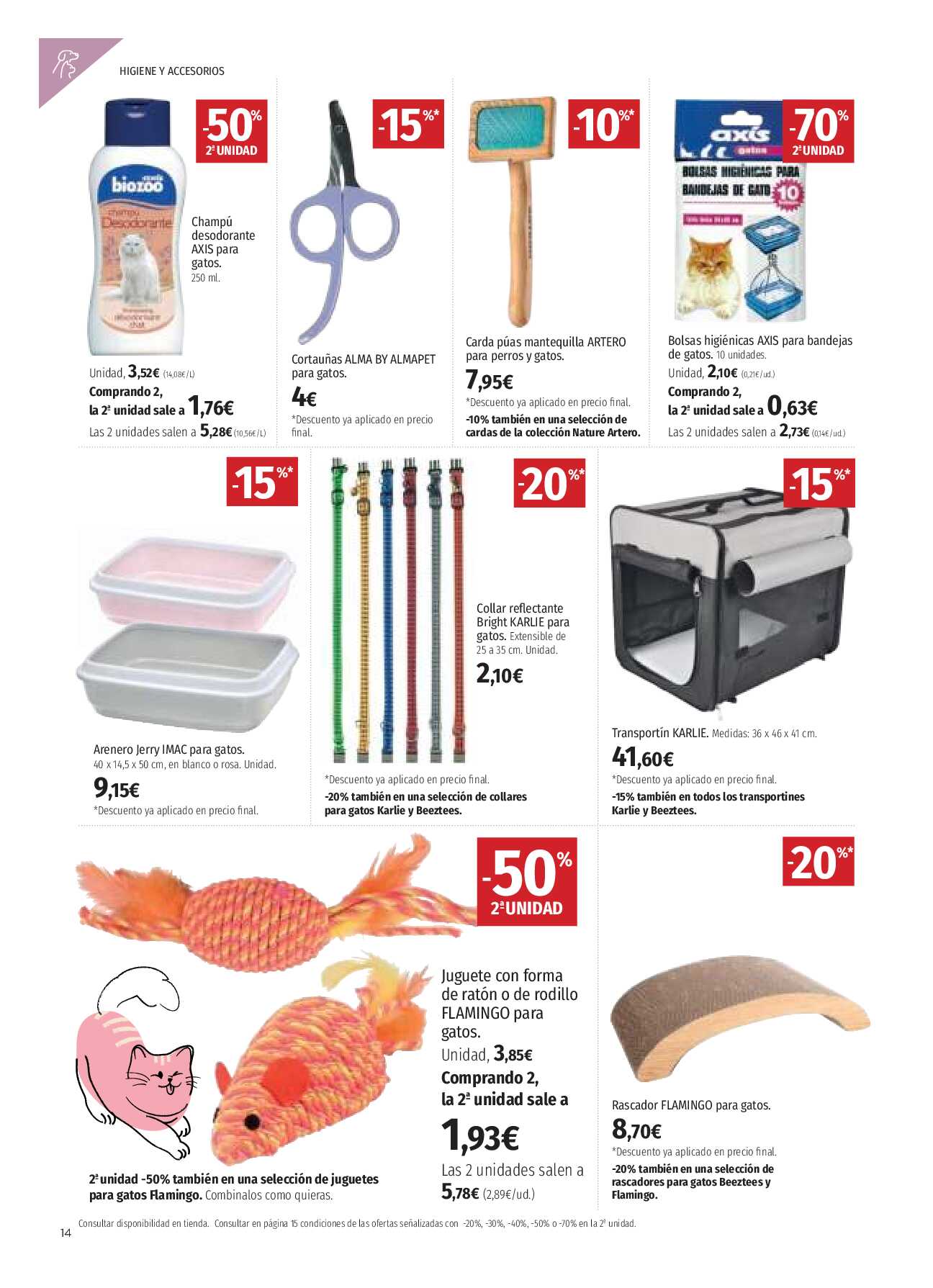 Folleto mascotas El Corte Inglés. Página 14