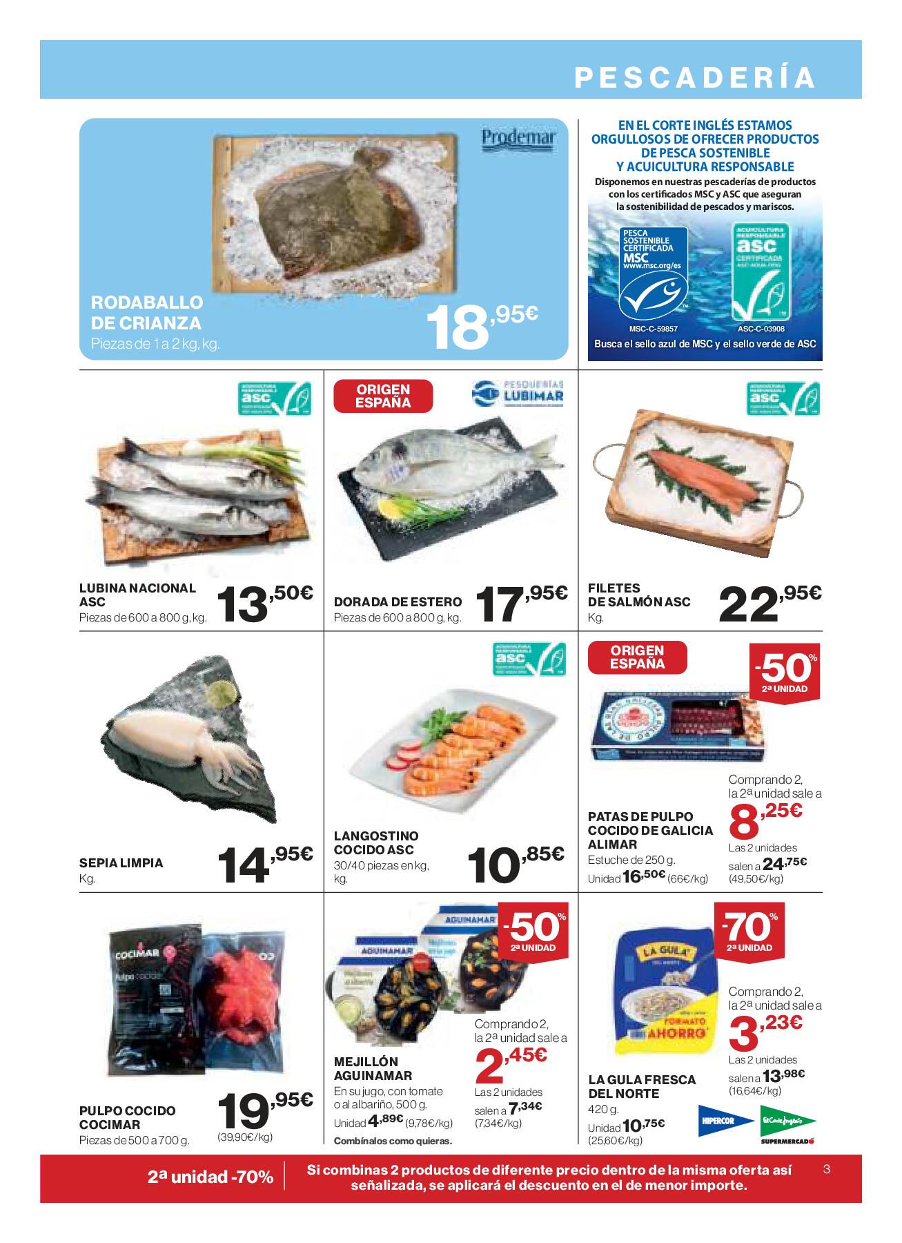 Folleto quincenal El Corte Inglés. Página 03