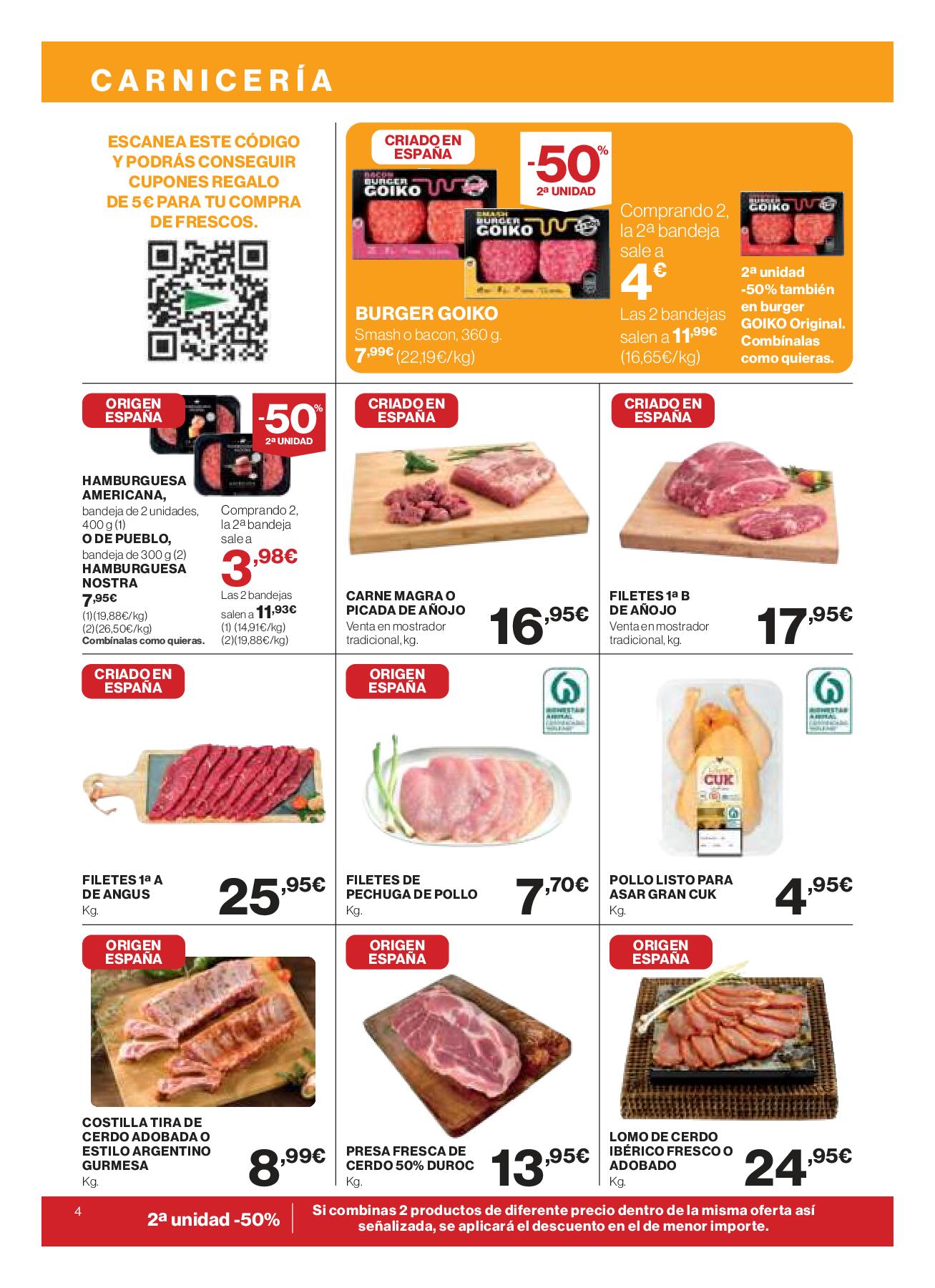 Folleto quincenal El Corte Inglés. Página 04