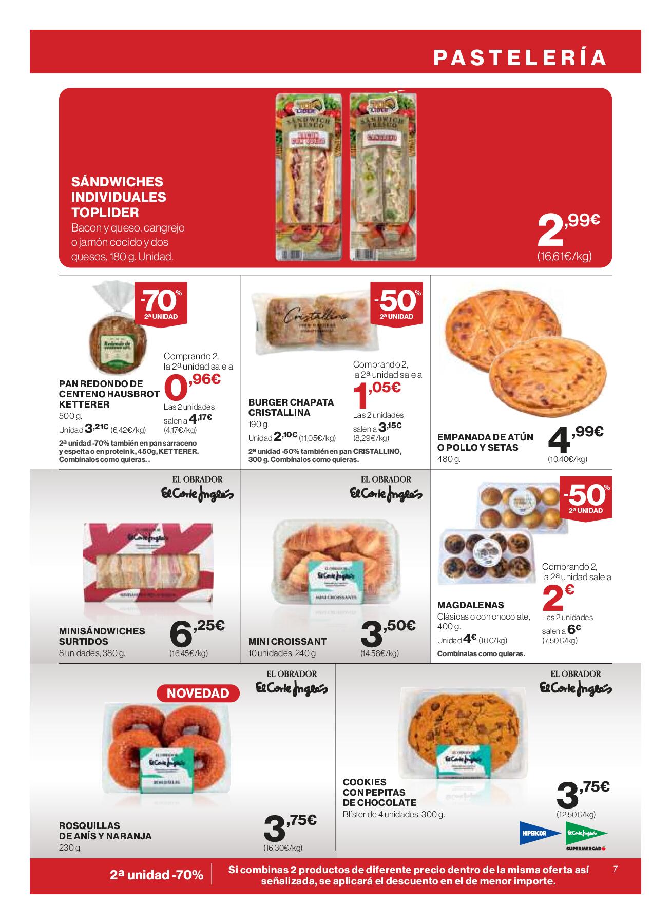 Folleto quincenal El Corte Inglés. Página 07