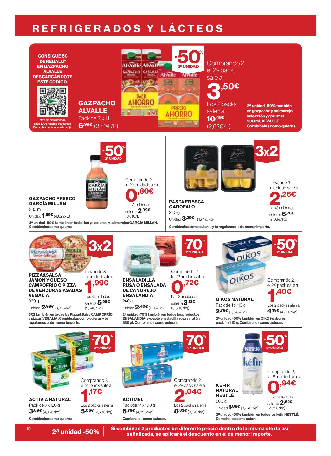 Folleto quincenal El Corte Inglés. Página 10