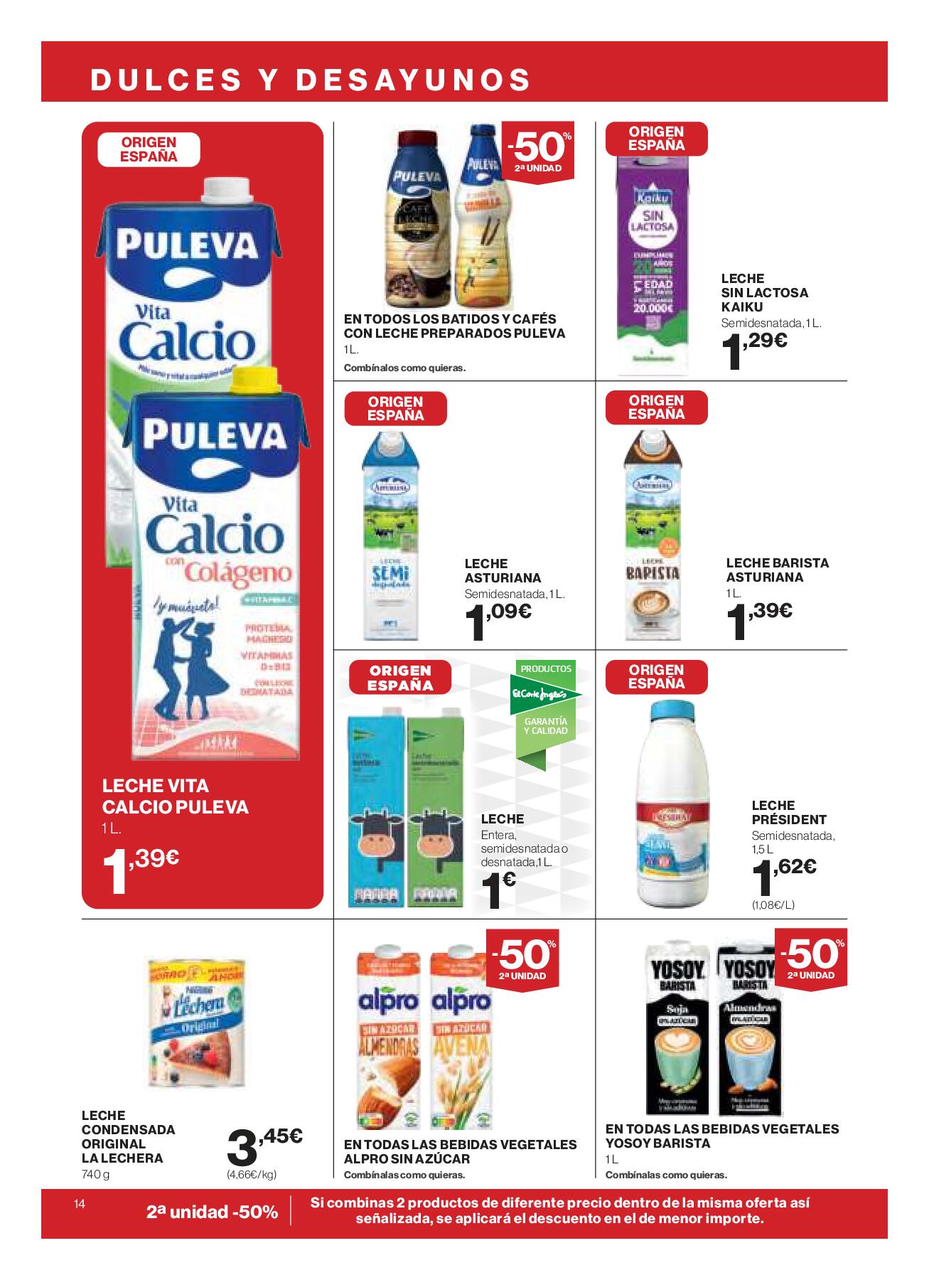Folleto quincenal El Corte Inglés. Página 14