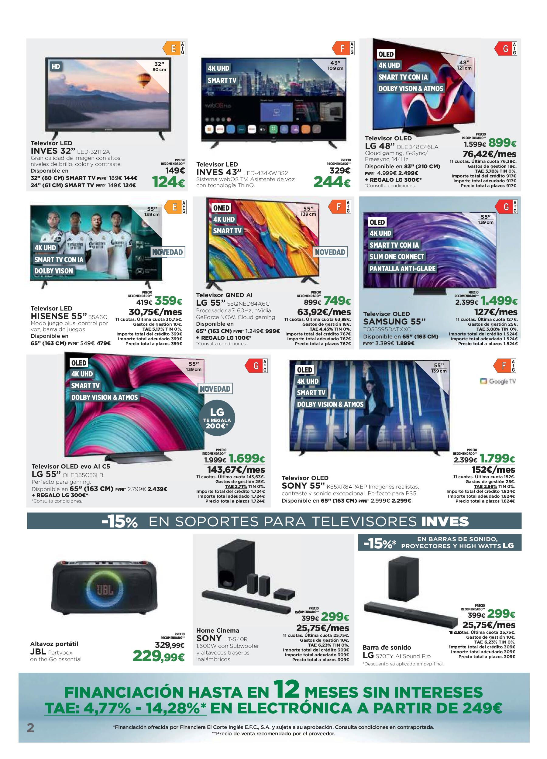 Los tecnoprecios El Corte Inglés. Página 02