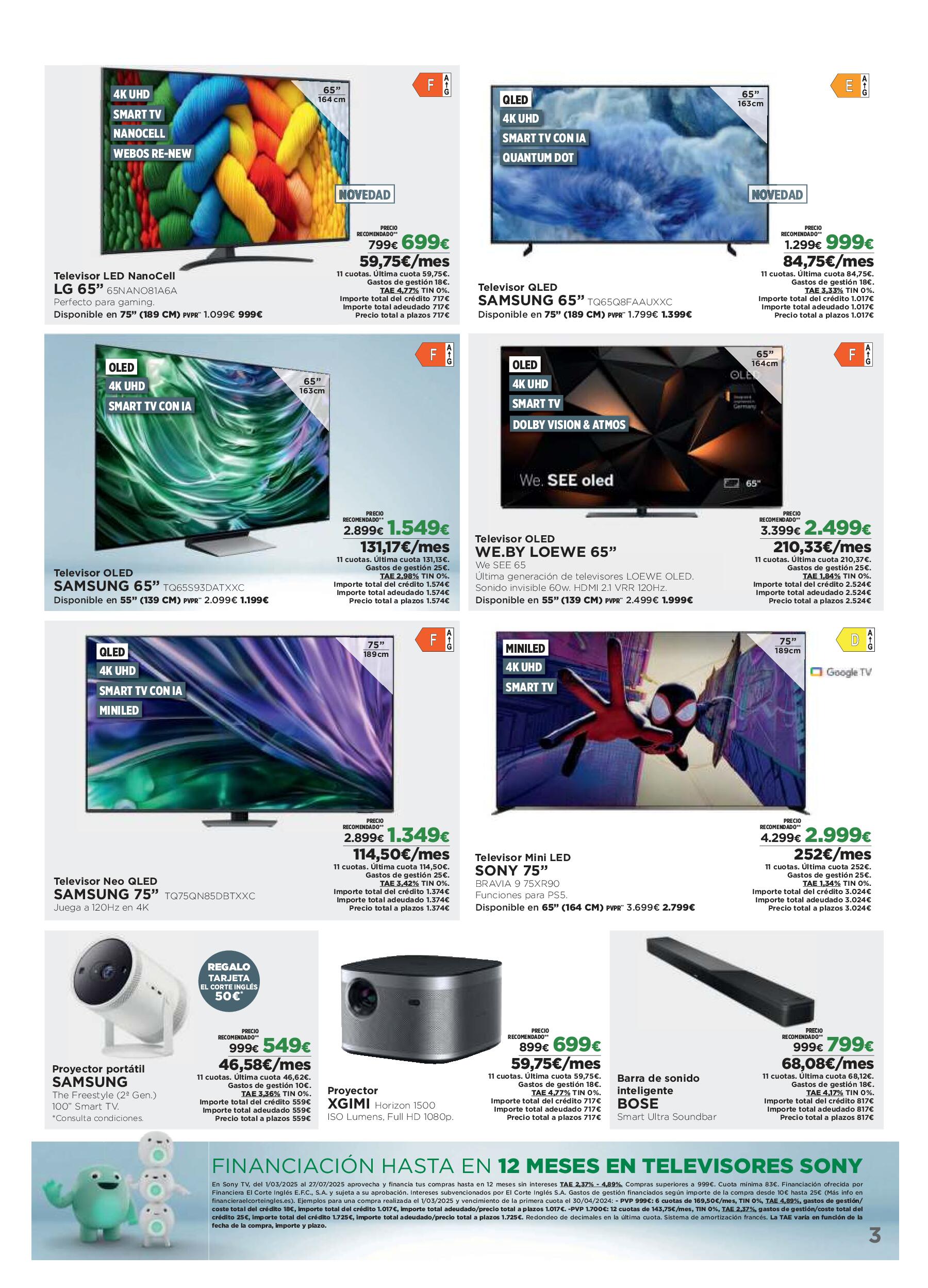 Los tecnoprecios El Corte Inglés. Página 03