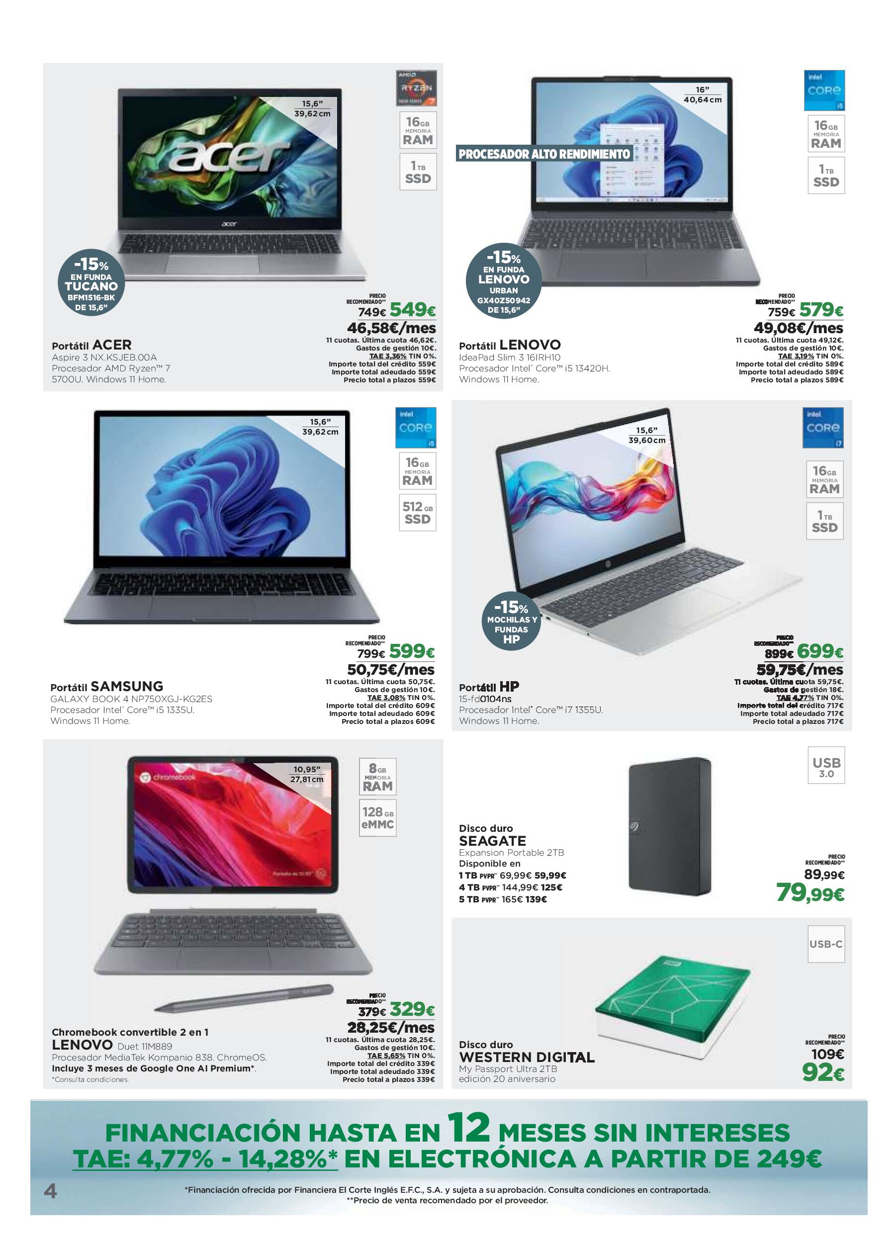 Los tecnoprecios El Corte Inglés. Página 04