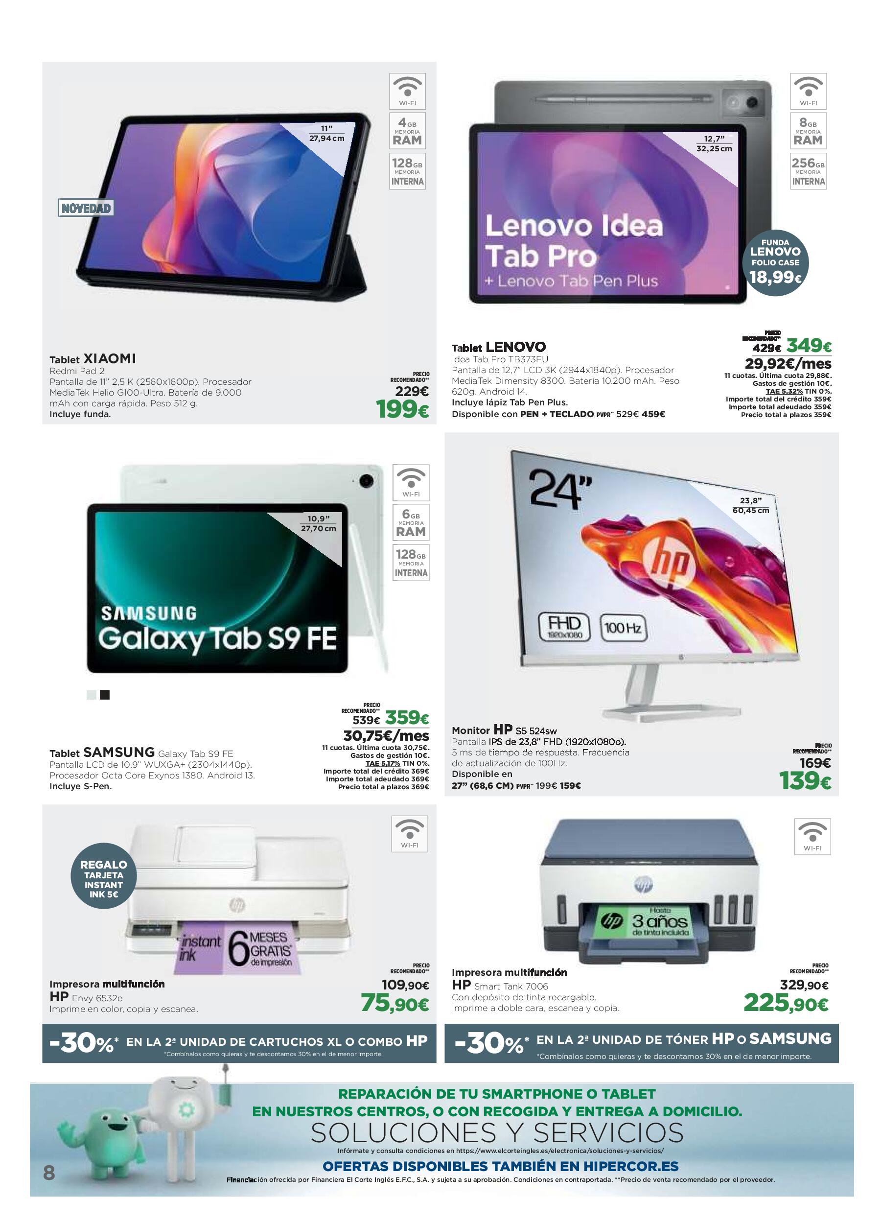 Los tecnoprecios El Corte Inglés. Página 08