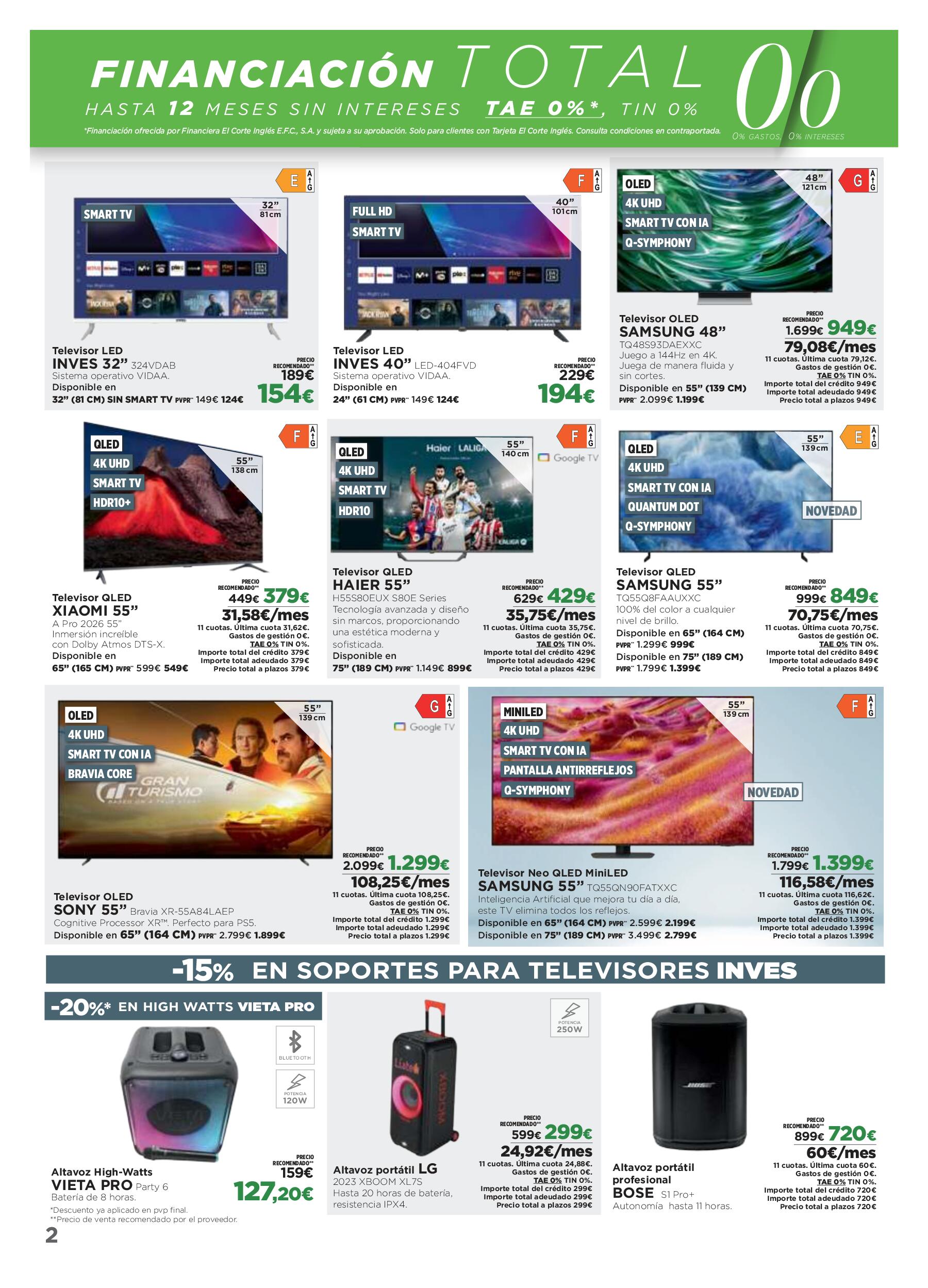 Los tecnoprecios El Corte Inglés. Página 02