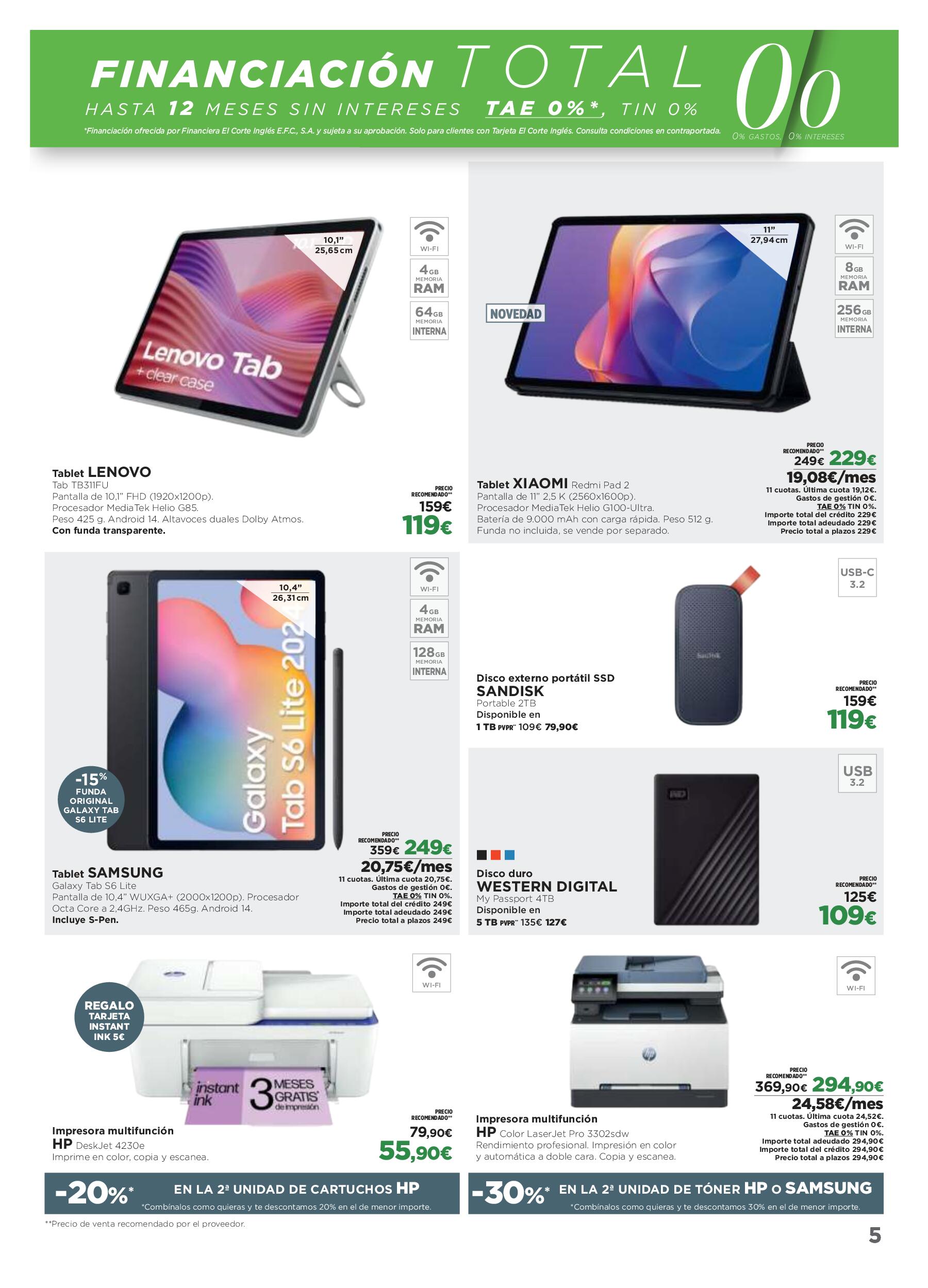 Los tecnoprecios El Corte Inglés. Página 05