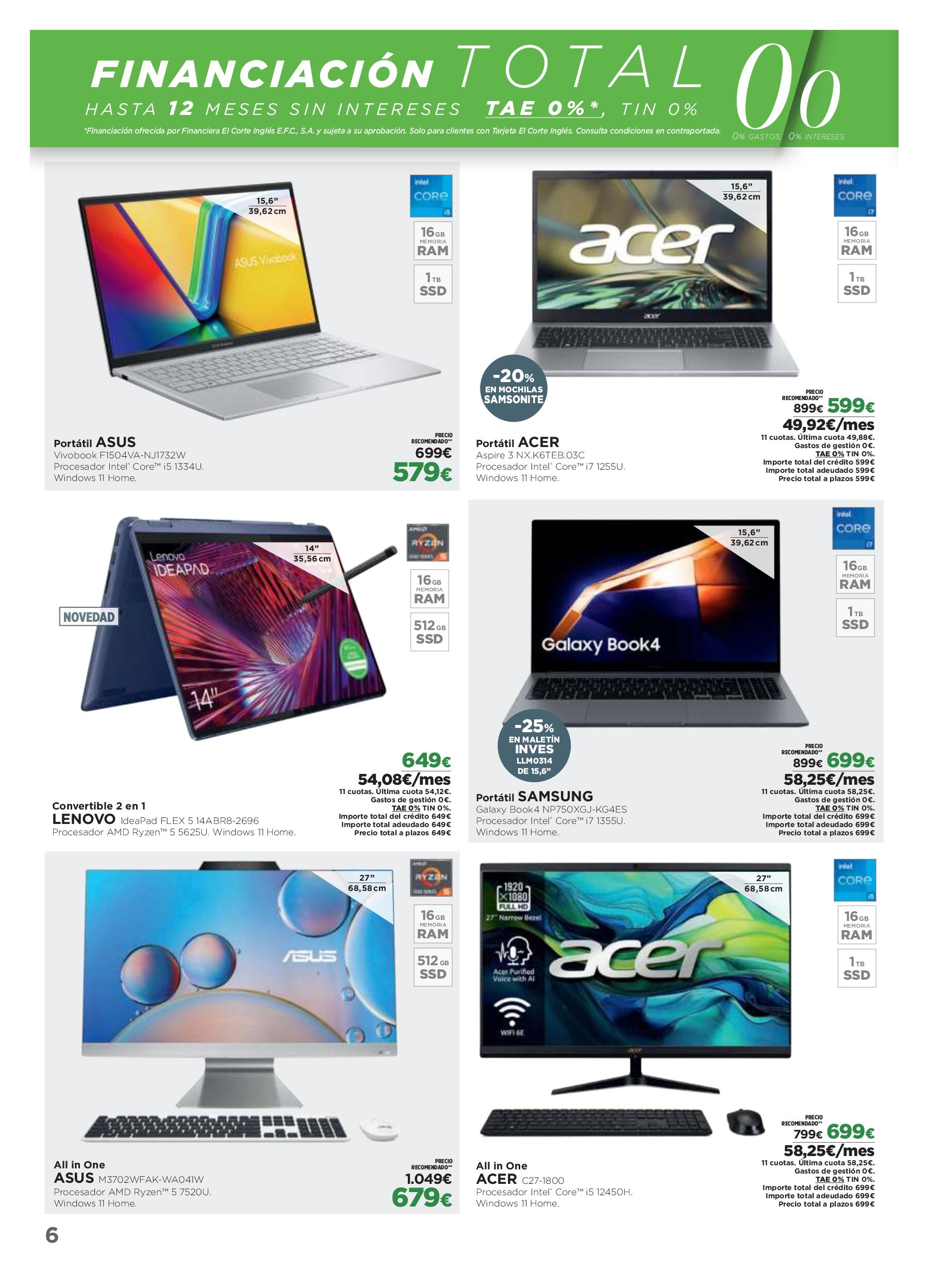 Los tecnoprecios El Corte Inglés. Página 06
