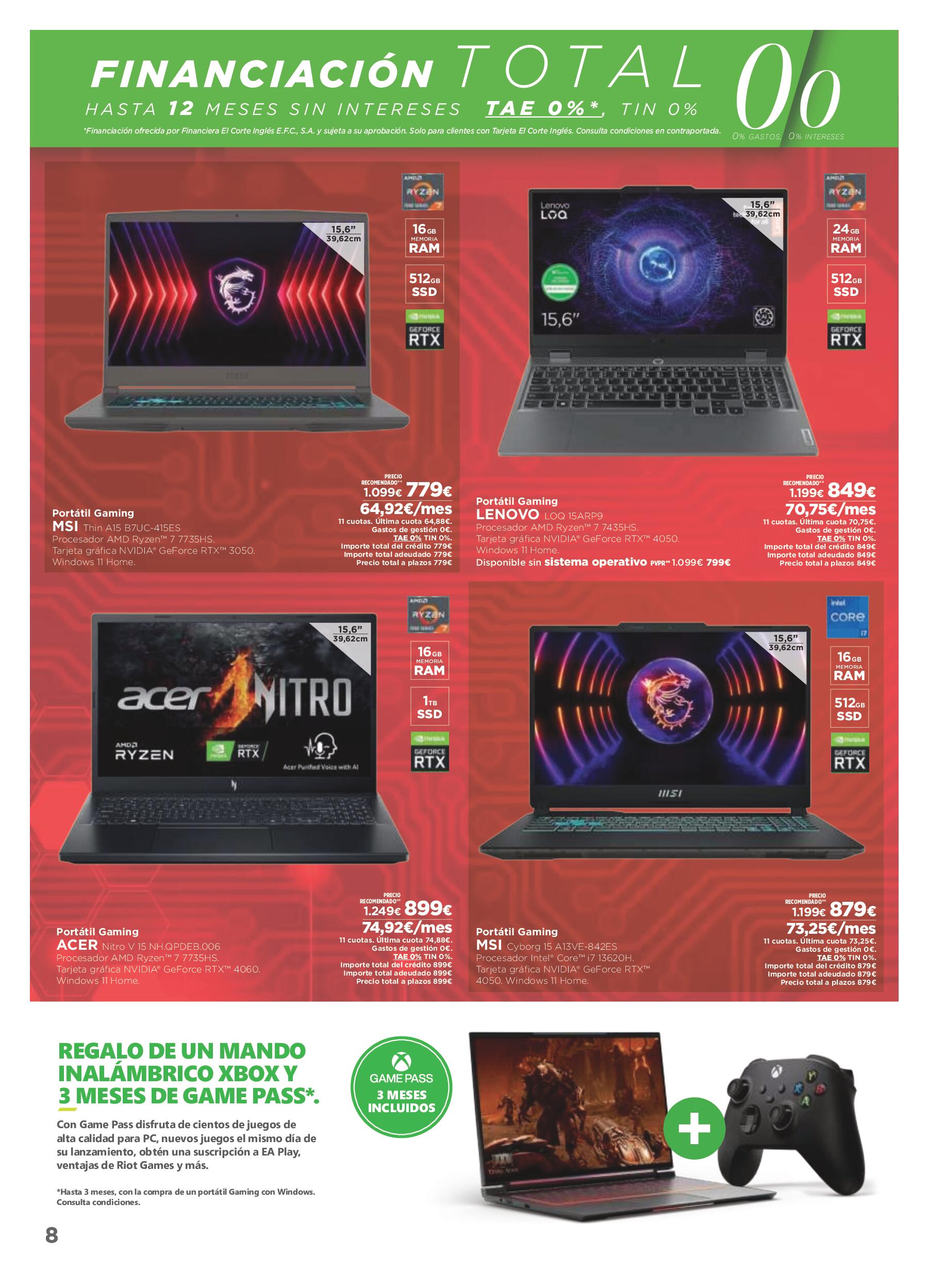 Los tecnoprecios El Corte Inglés. Página 08