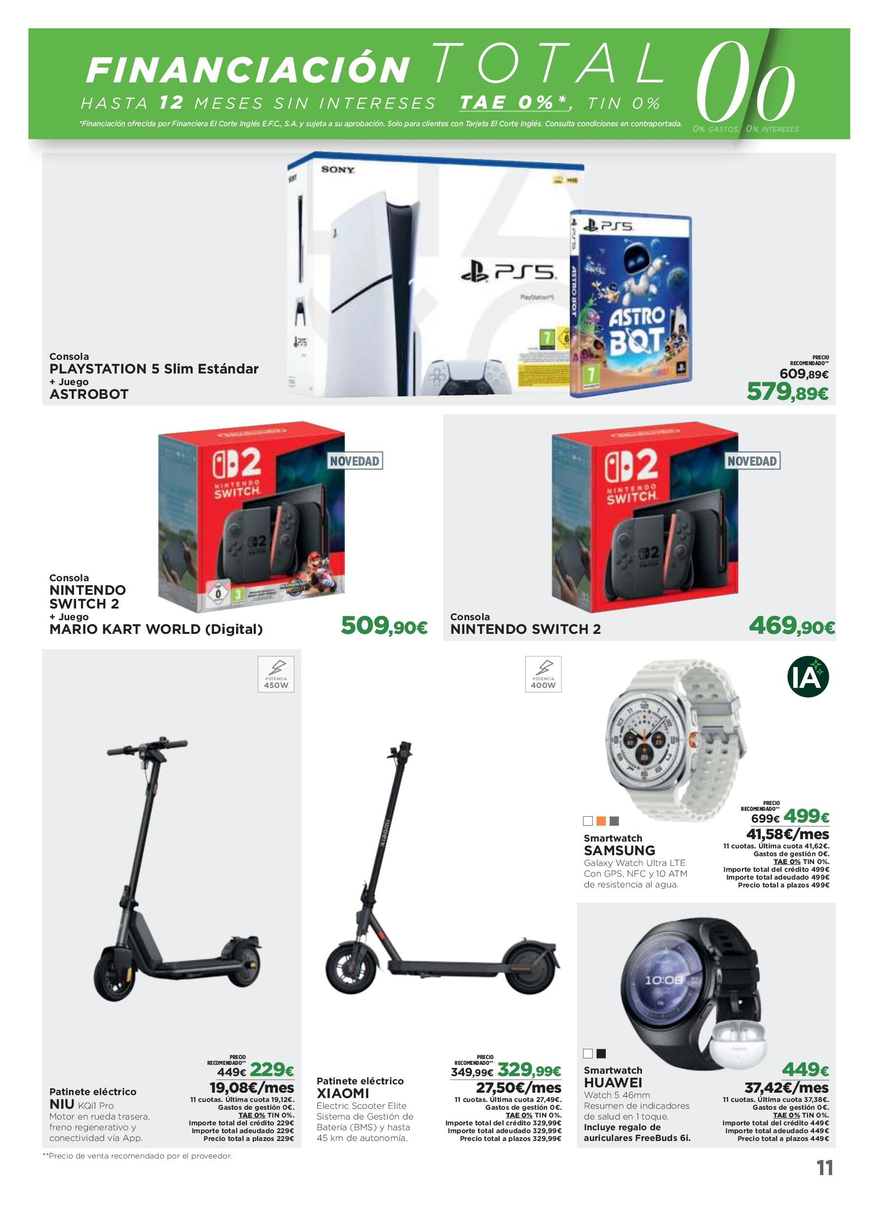 Los tecnoprecios El Corte Inglés. Página 11
