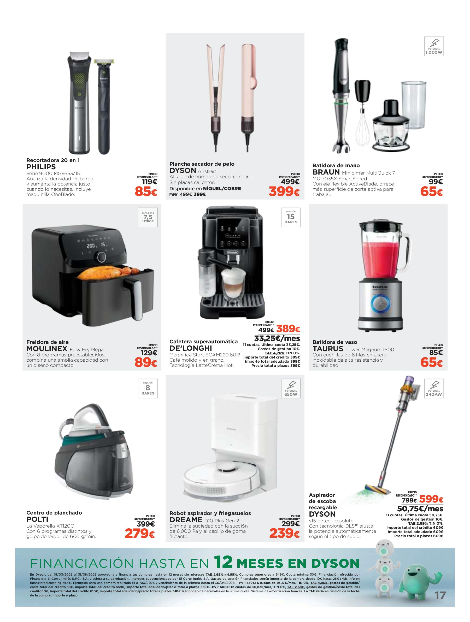 Los tecnoprecios: ofertas con financiación fácil El Corte Inglés. Página 17