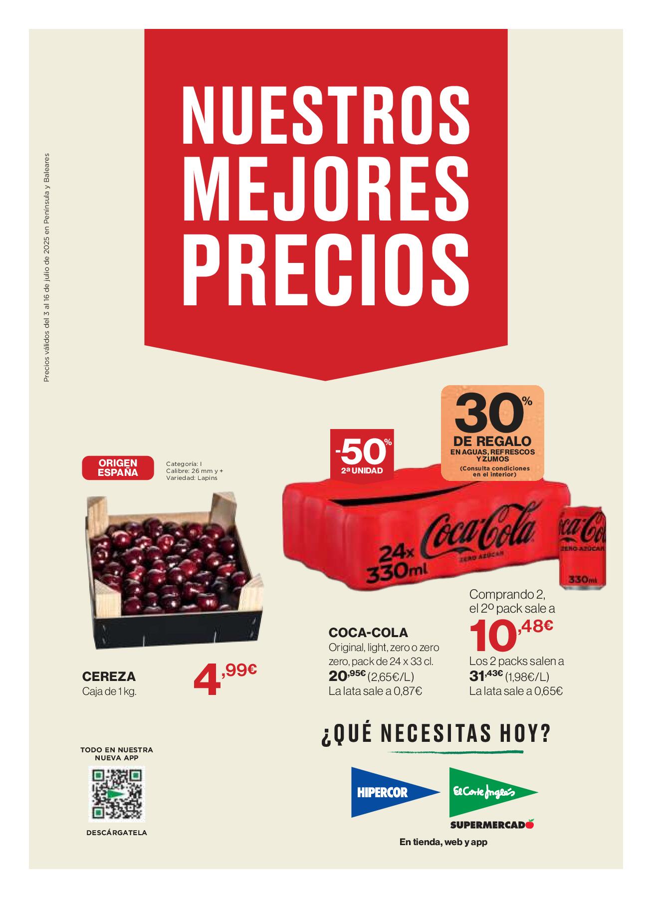 Nuestros mejores precios El Corte Inglés. Página 01