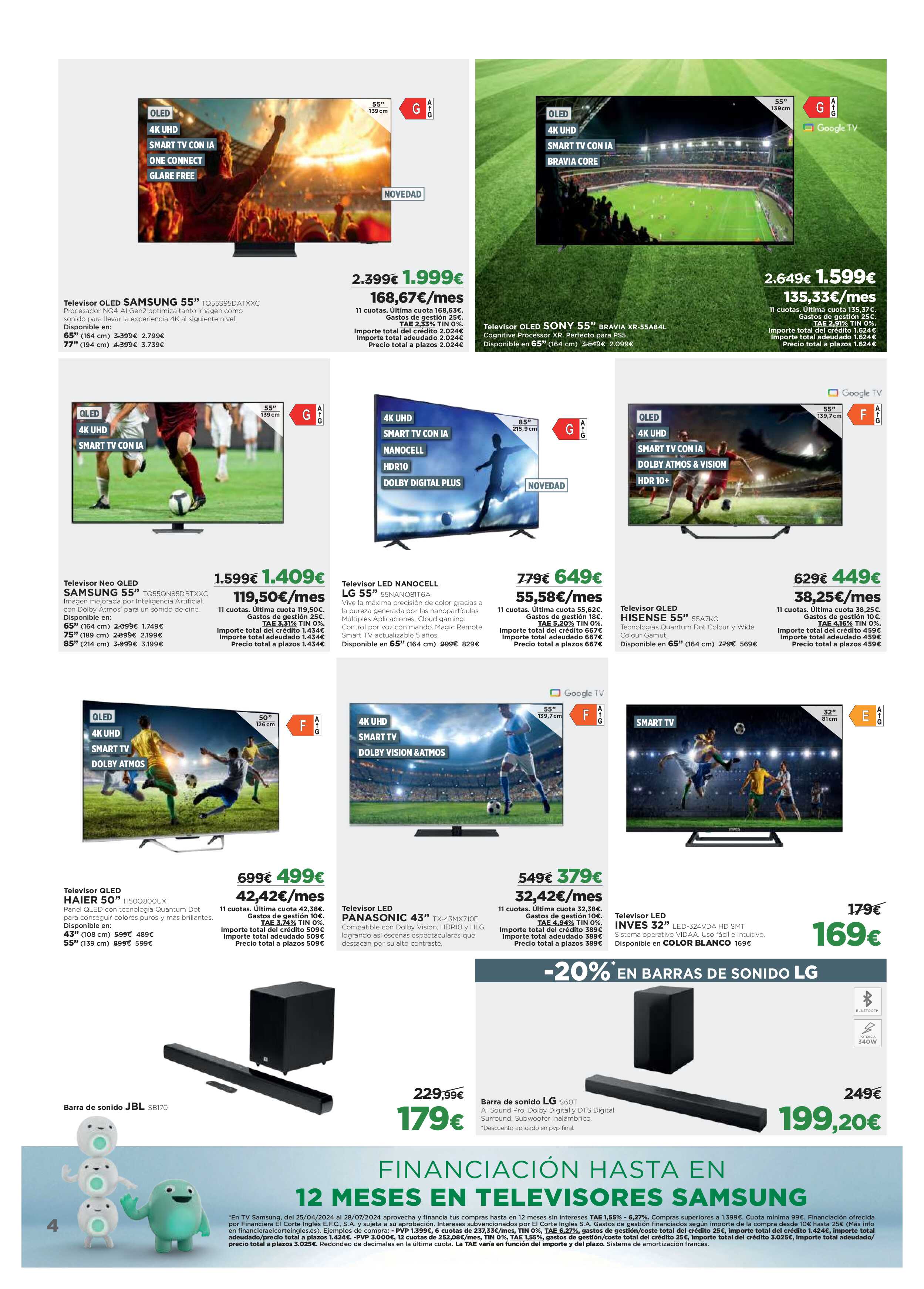 Ofertas electrónica El Corte Inglés. Página 04
