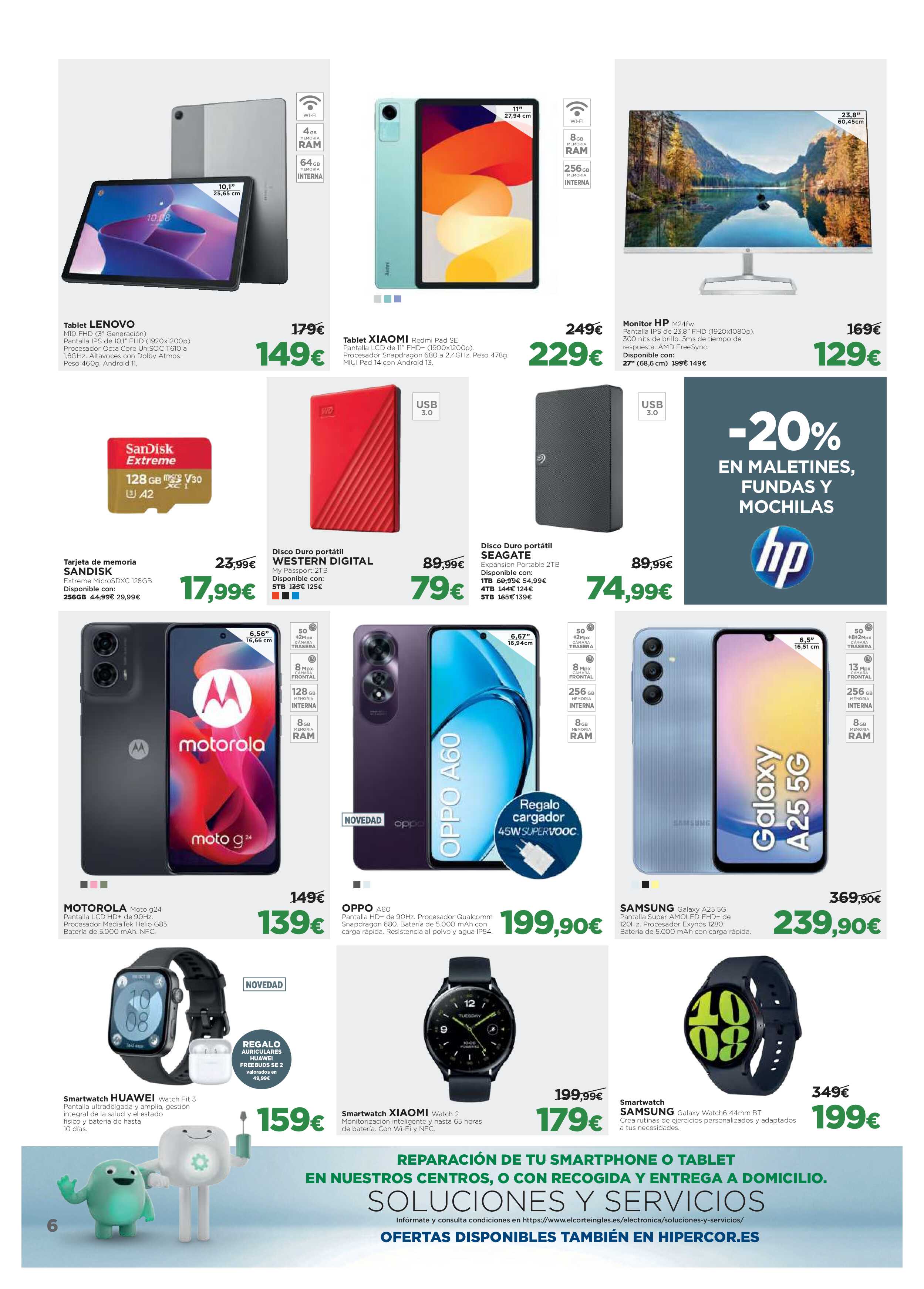 Ofertas electrónica El Corte Inglés. Página 06