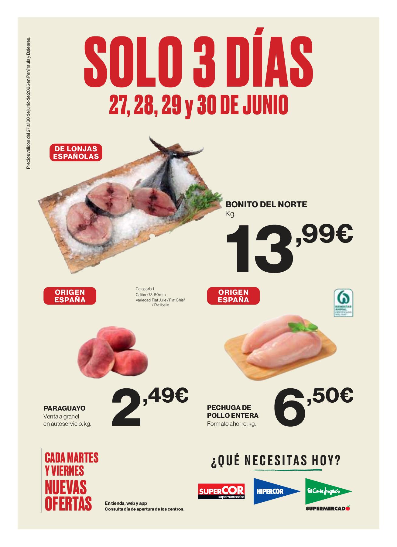 Solo 3 días El Corte Inglés. Página 01