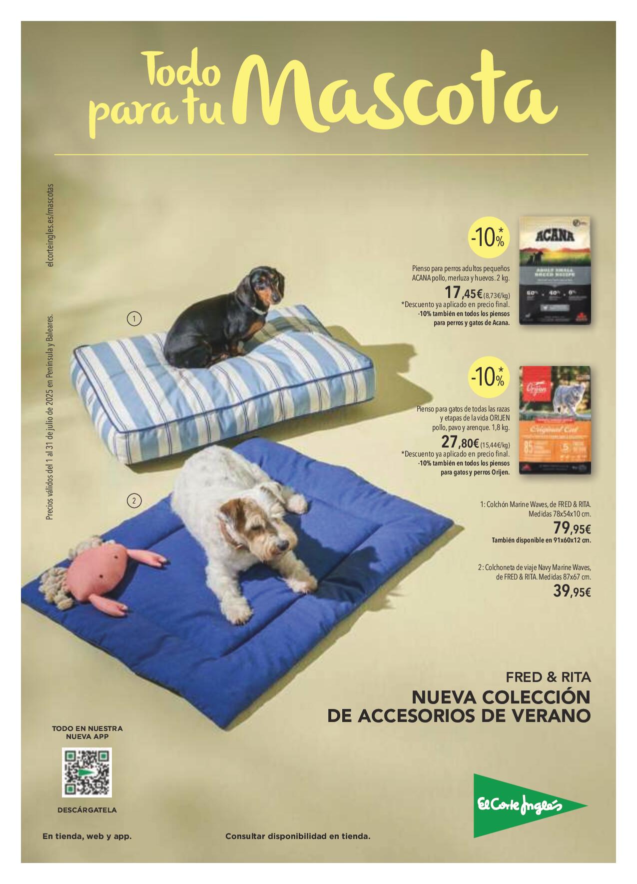 Todo para tu mascota El Corte Inglés. Página 01