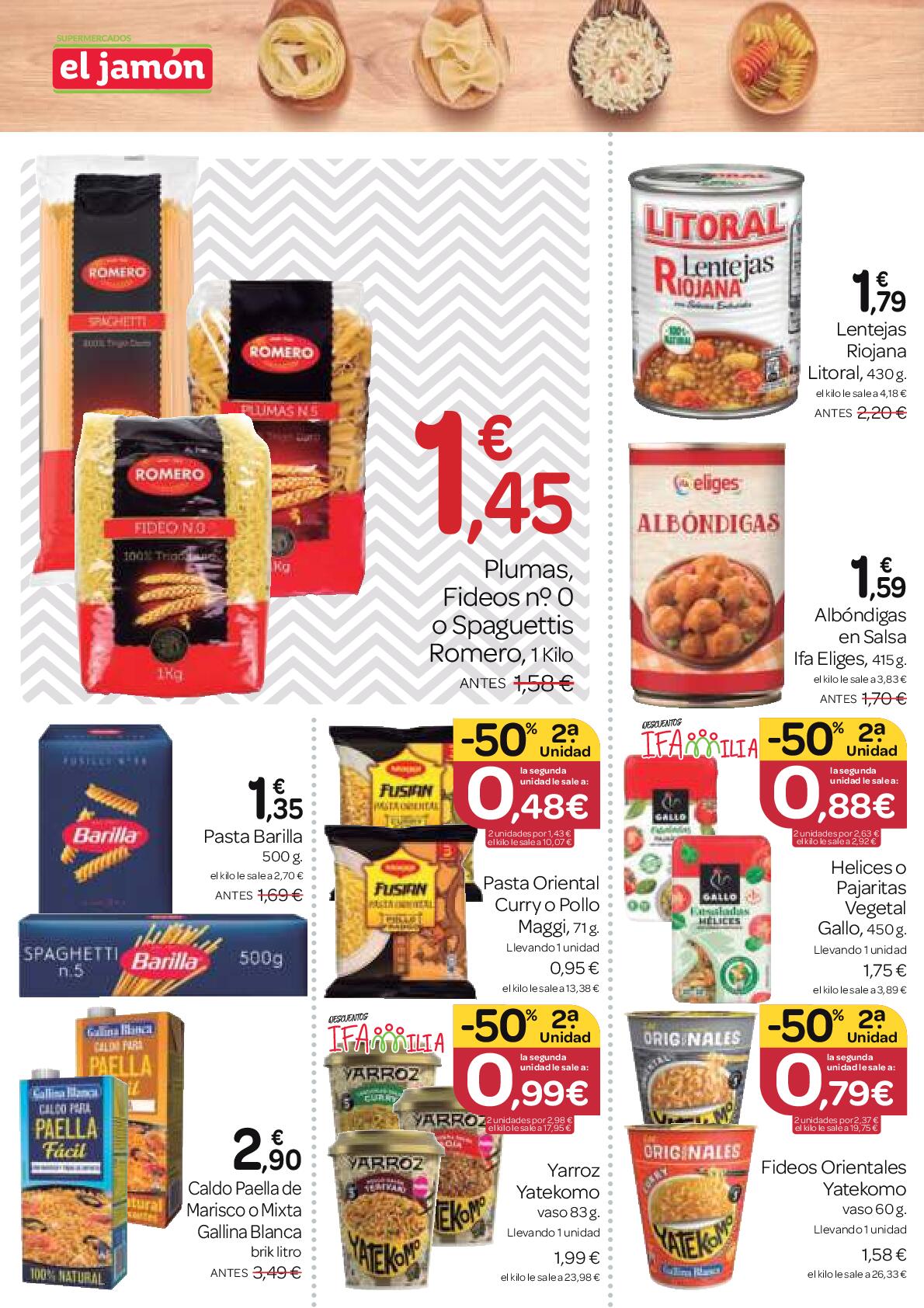 Ofertas del 26 de junio al 30 de julio El Jamón. Página 14