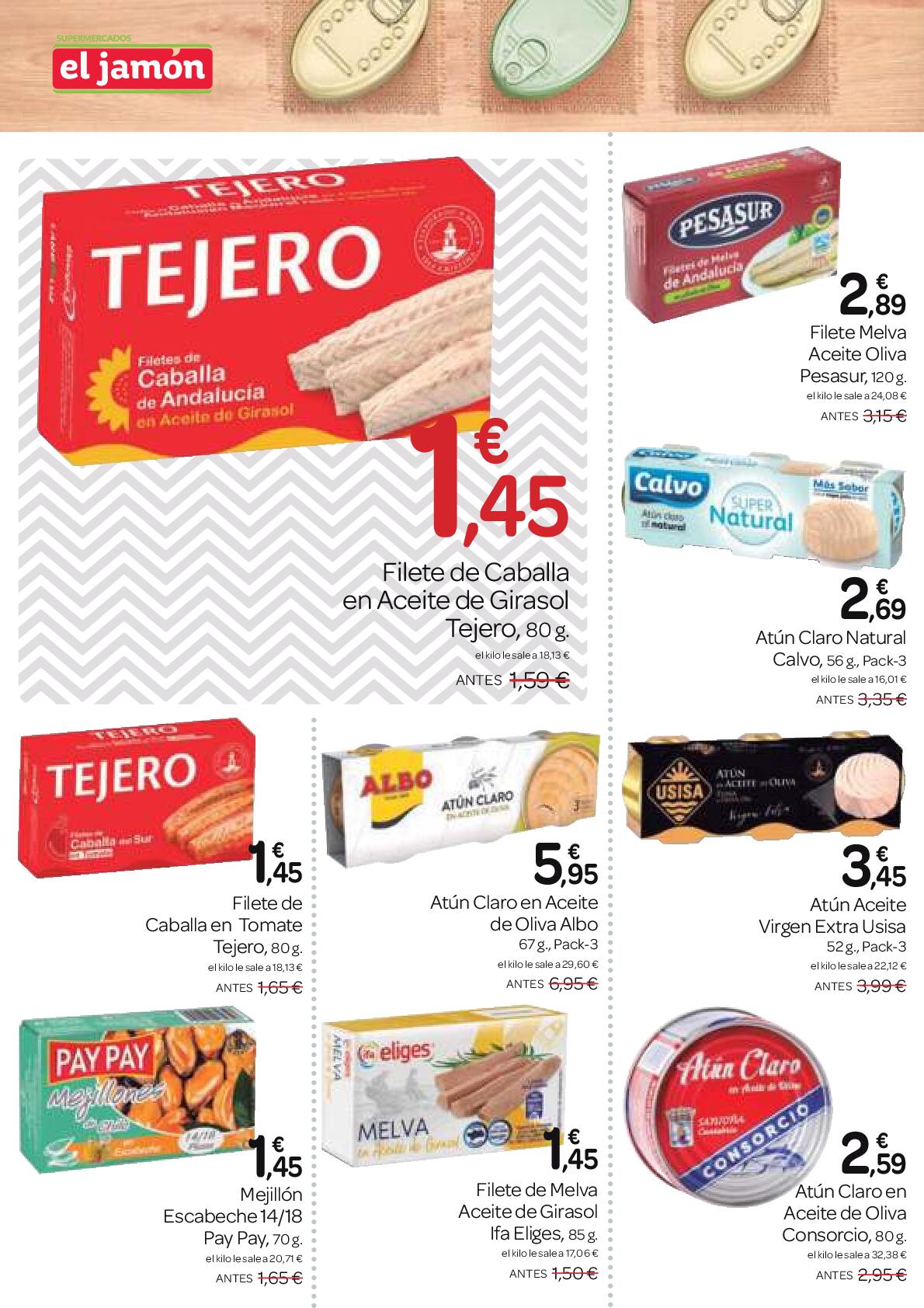 Ofertas del 26 de junio al 30 de julio El Jamón. Página 16