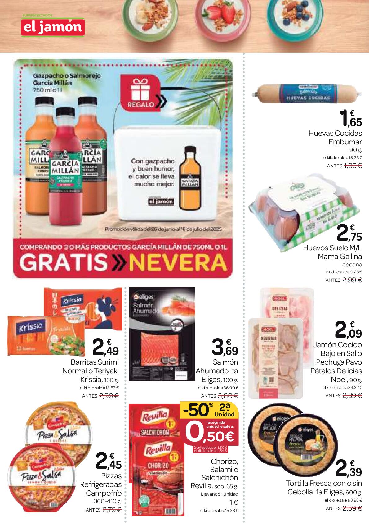 Ofertas del 26 de junio al 30 de julio El Jamón. Página 26