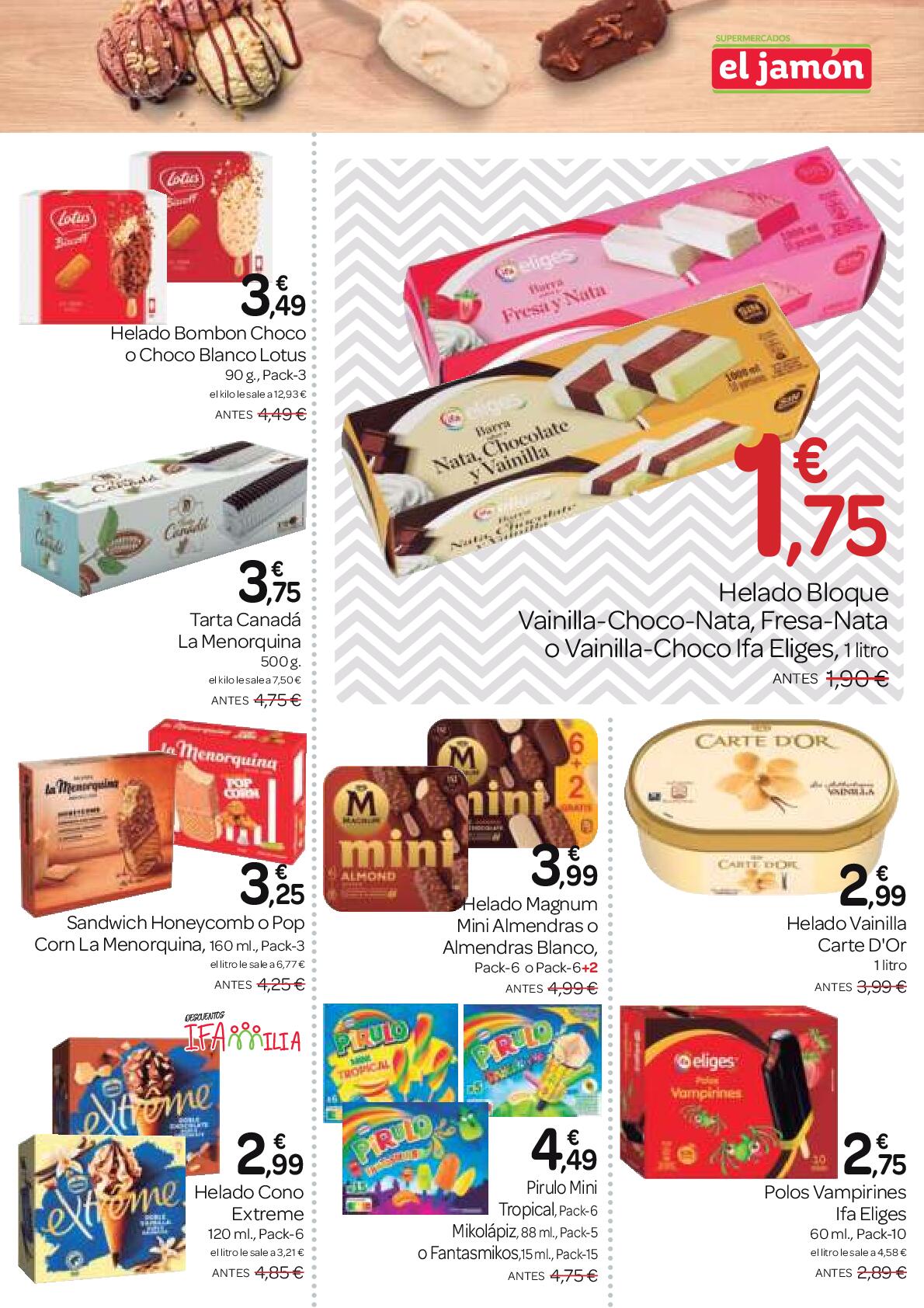 Ofertas del 26 de junio al 30 de julio El Jamón. Página 29